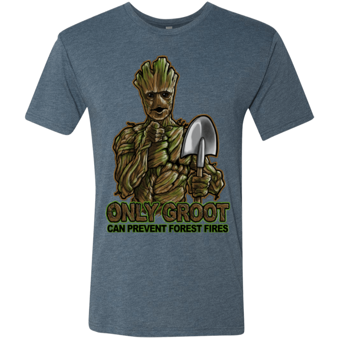 T-Shirts Indigo / Small Only Groot Men's Triblend T-Shirt