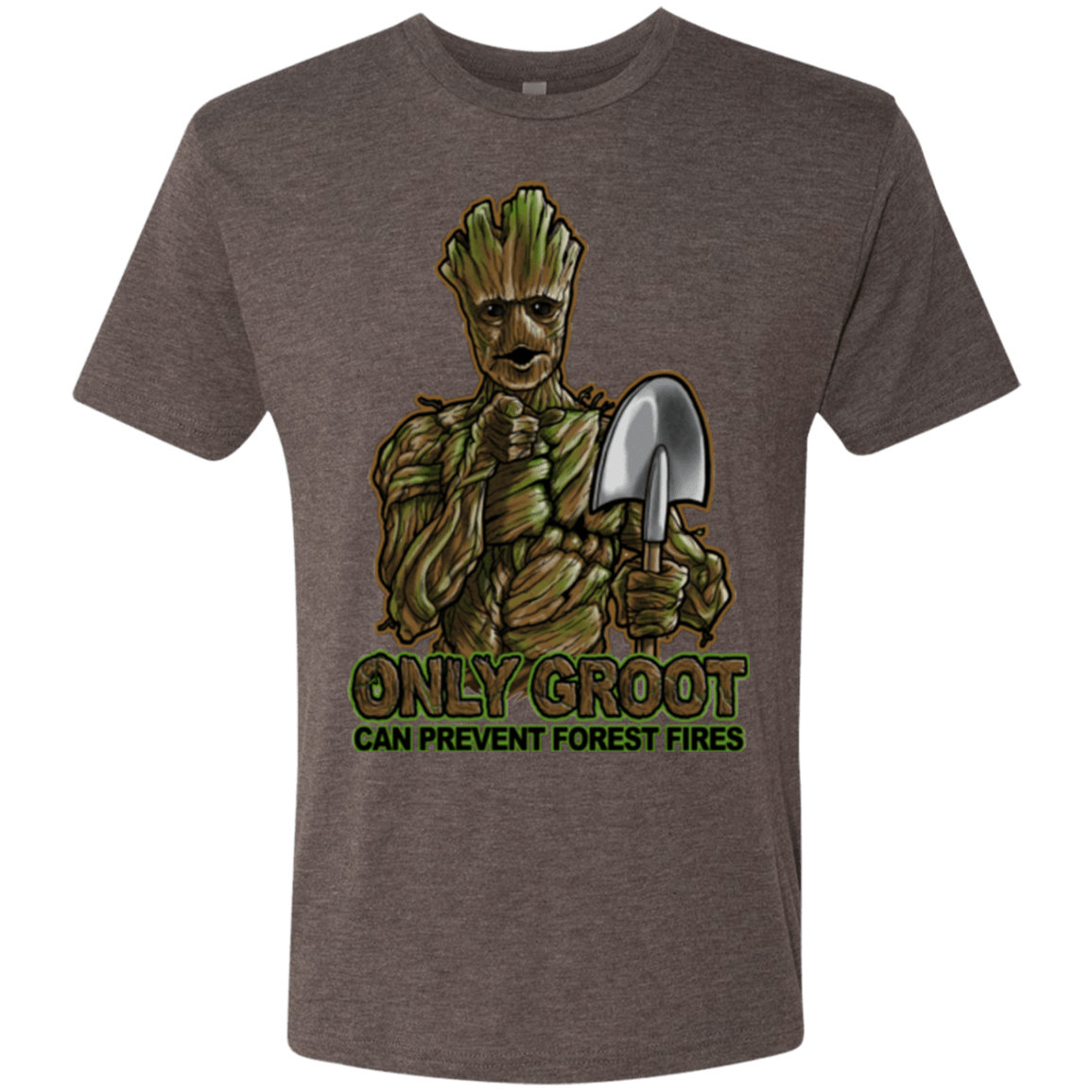 T-Shirts Macchiato / Small Only Groot Men's Triblend T-Shirt