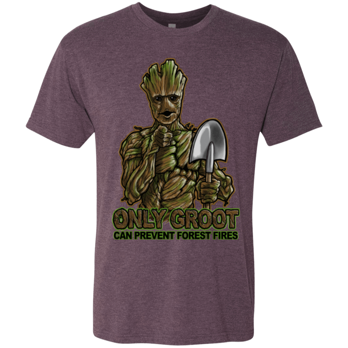 T-Shirts Vintage Purple / Small Only Groot Men's Triblend T-Shirt