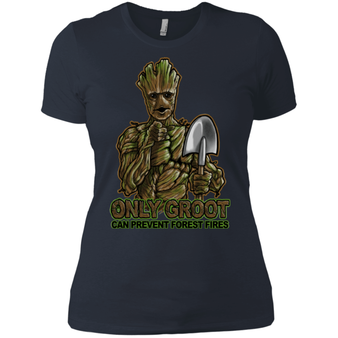T-Shirts Indigo / X-Small Only Groot Women's Premium T-Shirt