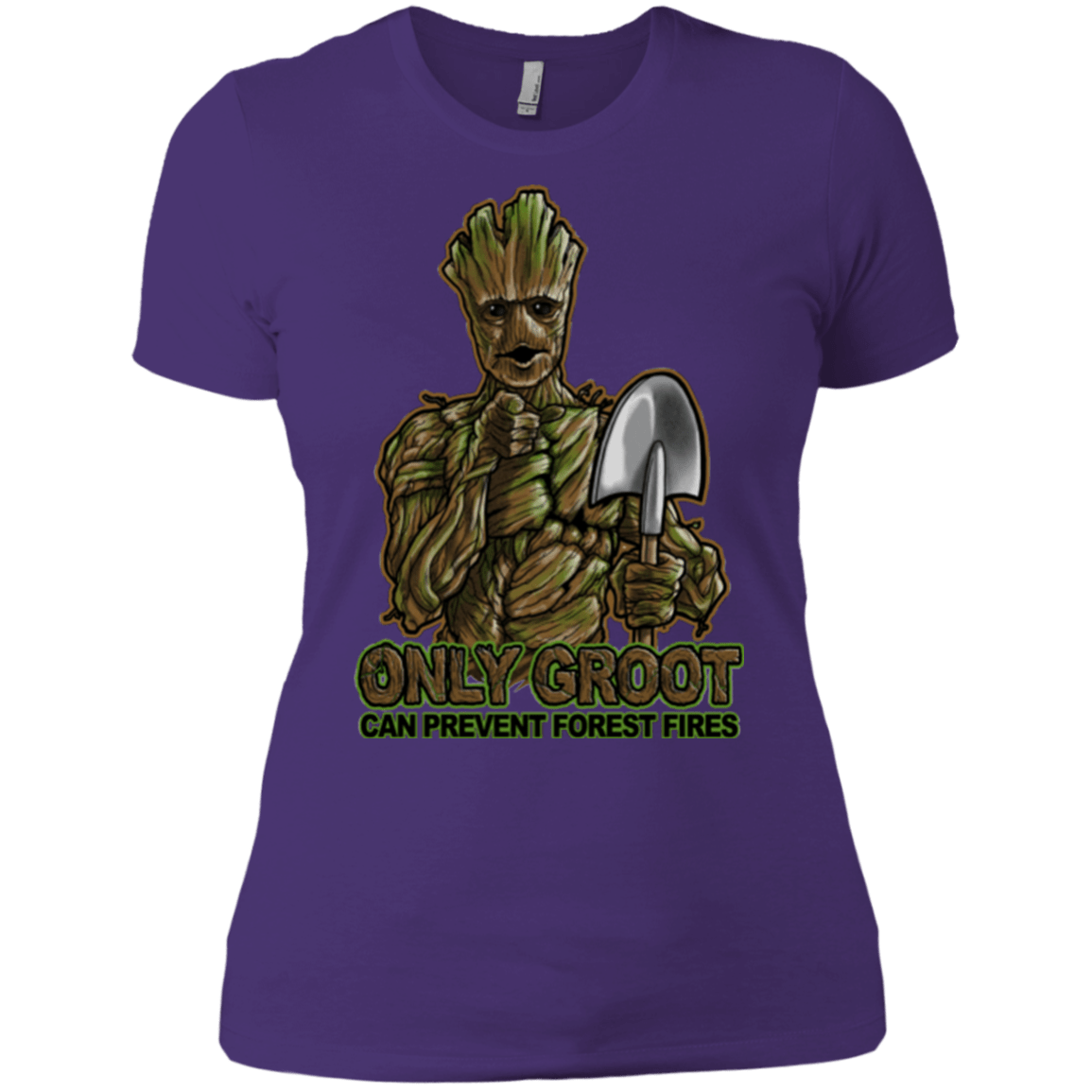 T-Shirts Purple / X-Small Only Groot Women's Premium T-Shirt
