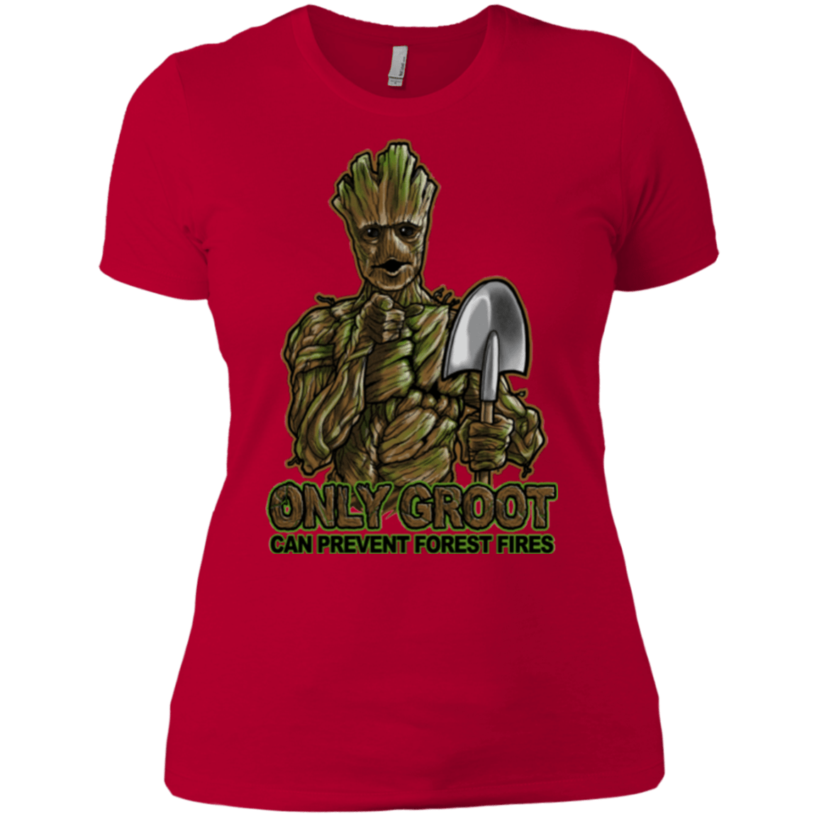T-Shirts Red / X-Small Only Groot Women's Premium T-Shirt