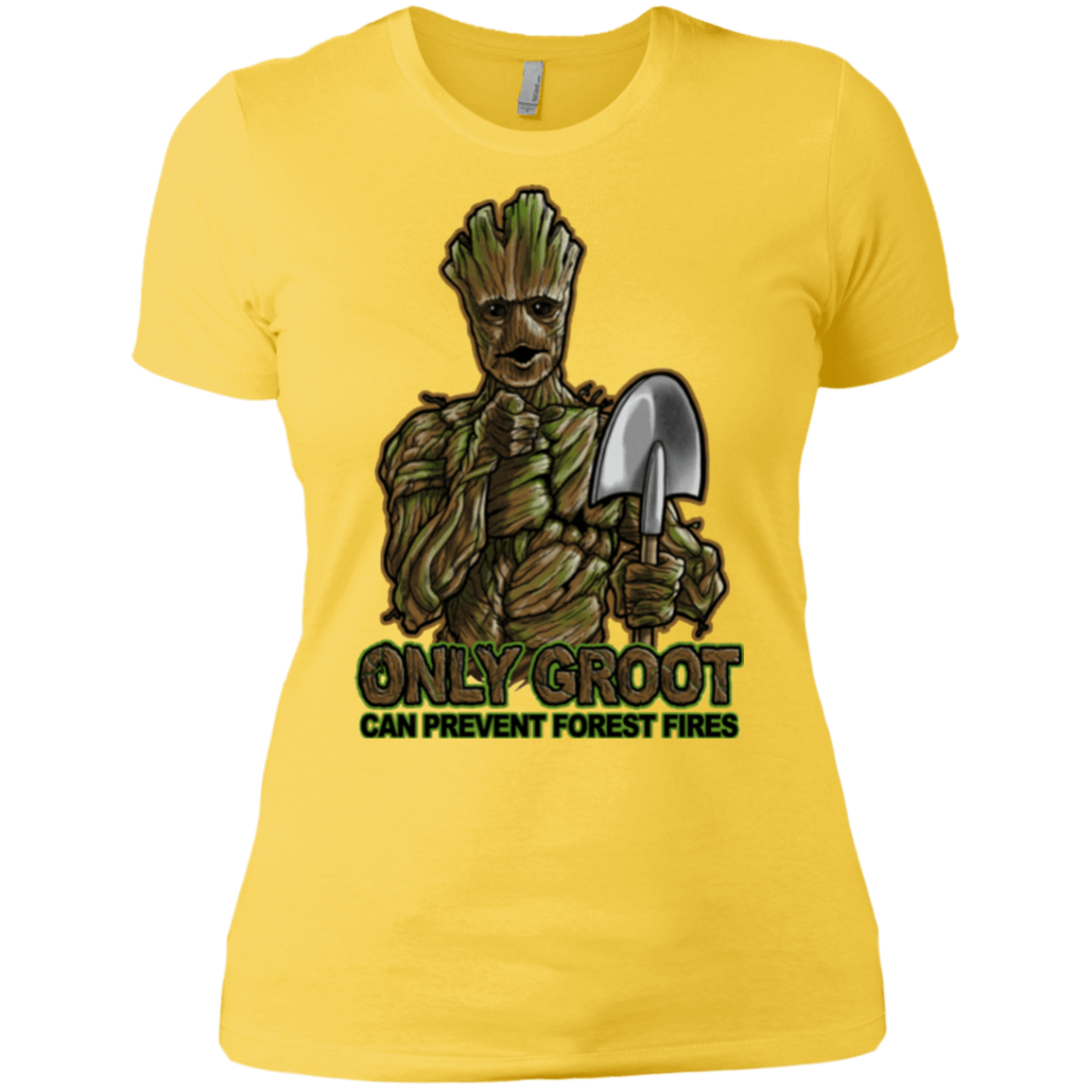 T-Shirts Vibrant Yellow / X-Small Only Groot Women's Premium T-Shirt
