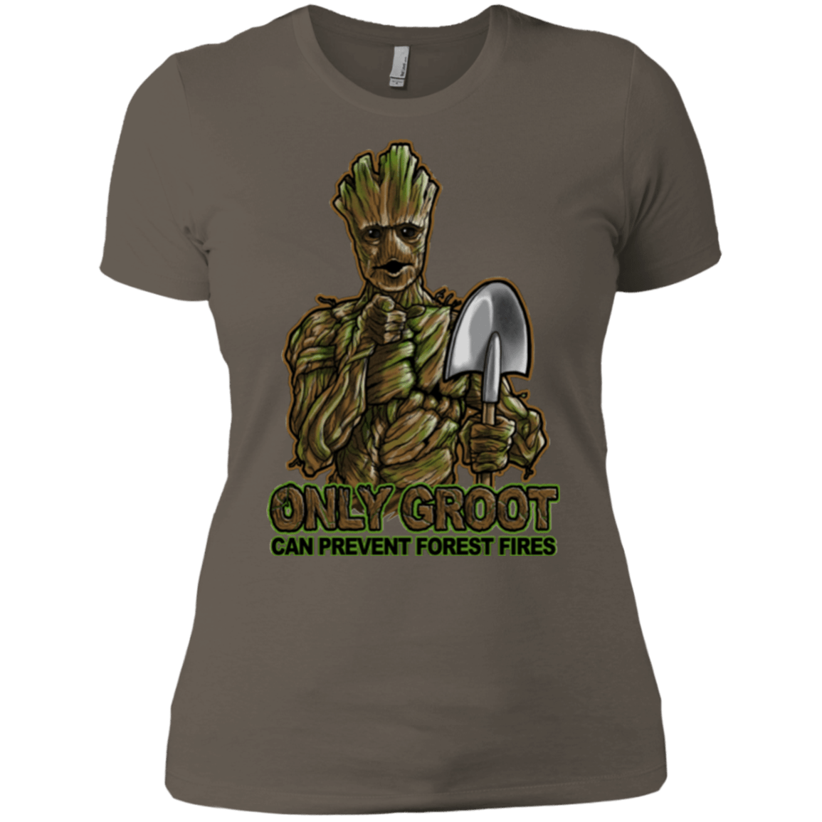 T-Shirts Warm Grey / X-Small Only Groot Women's Premium T-Shirt