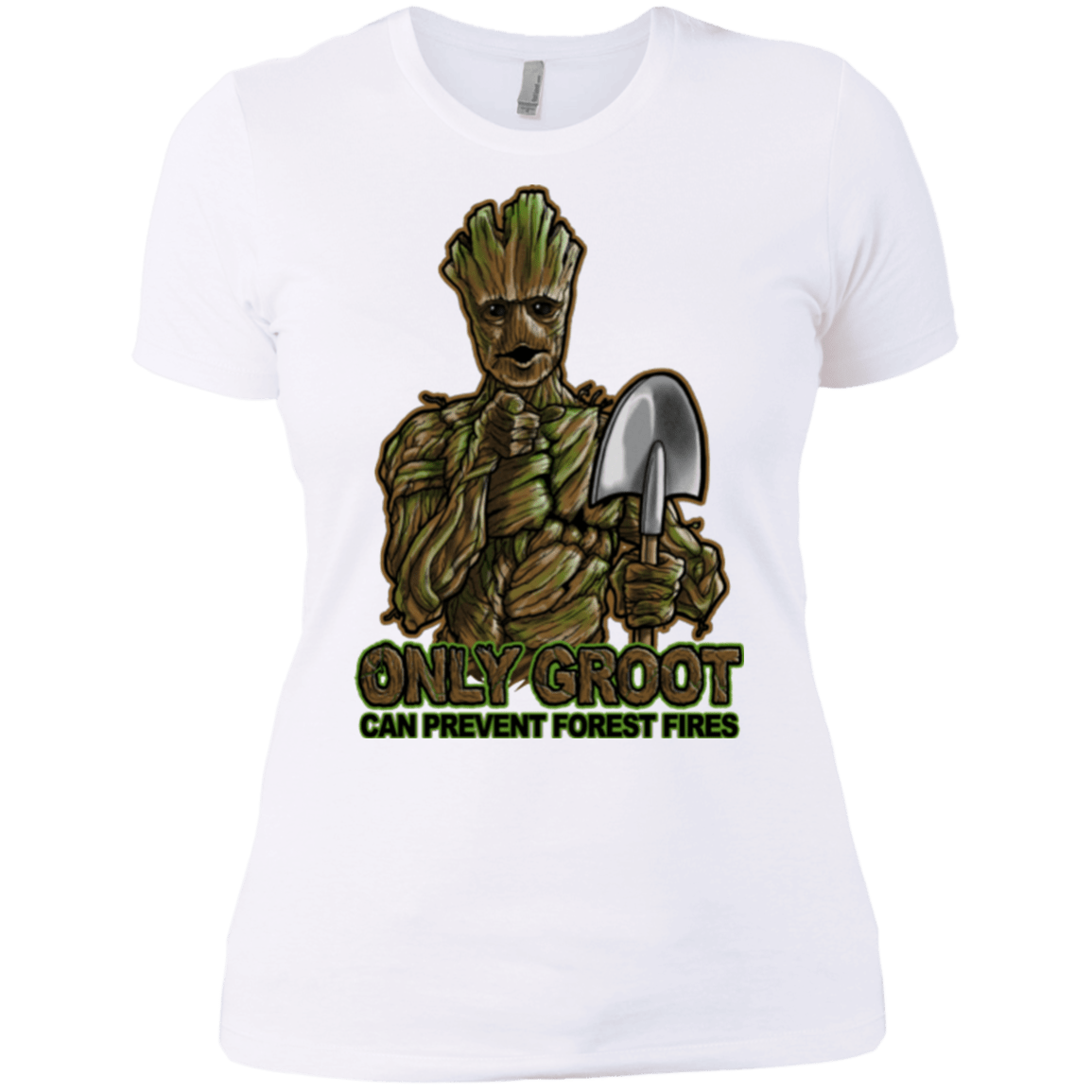 T-Shirts White / X-Small Only Groot Women's Premium T-Shirt
