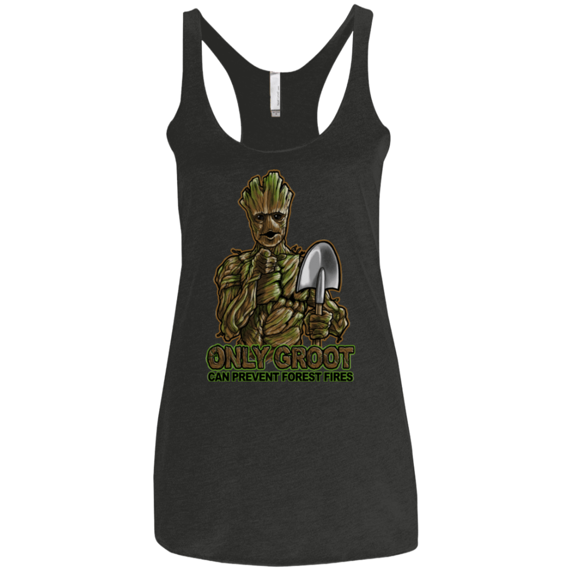 T-Shirts Vintage Black / X-Small Only Groot Women's Triblend Racerback Tank