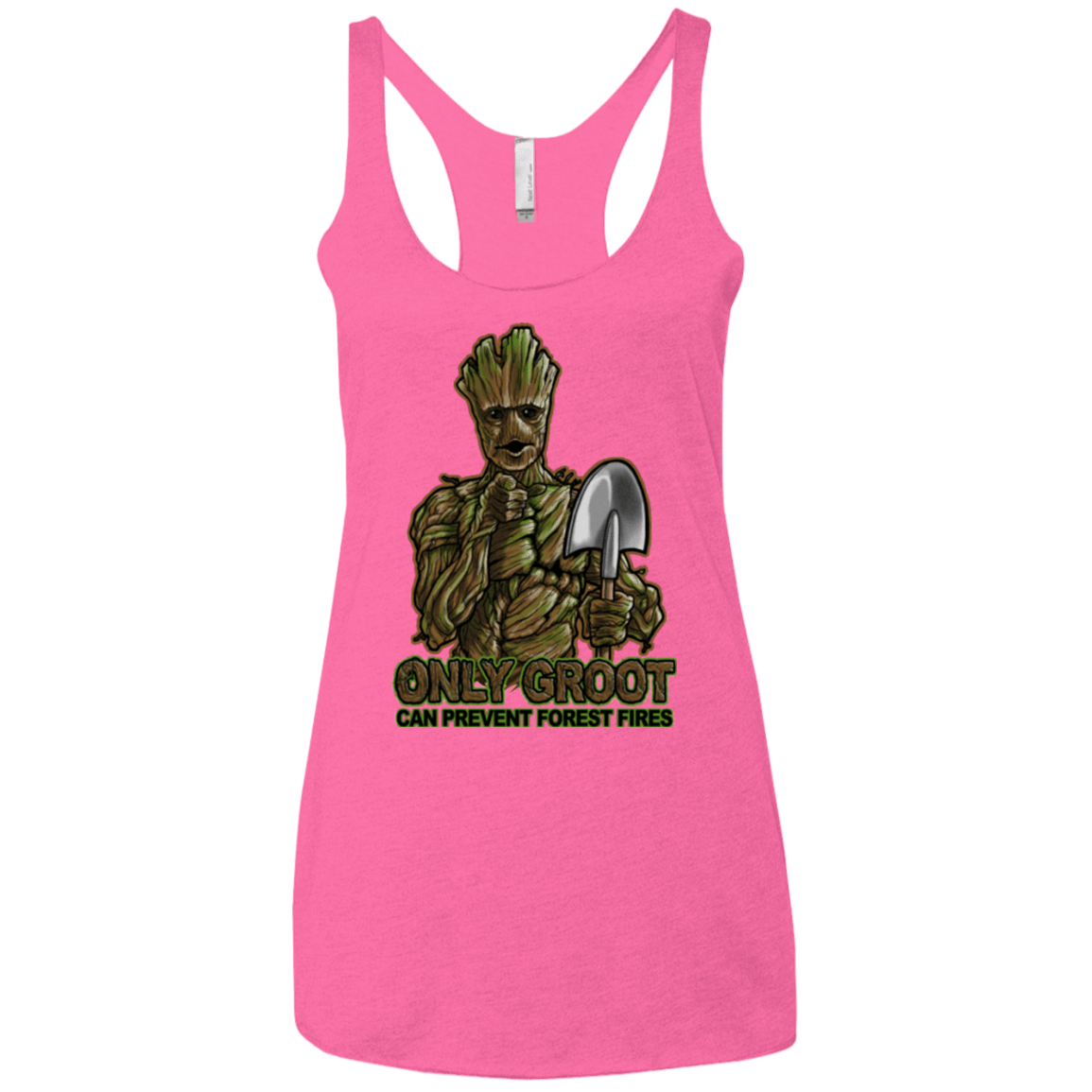 T-Shirts Vintage Pink / X-Small Only Groot Women's Triblend Racerback Tank