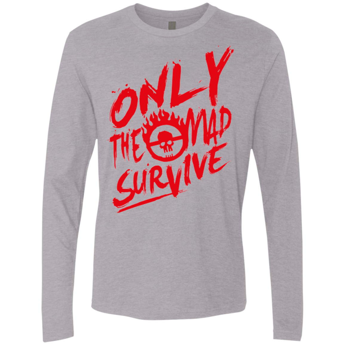 T-Shirts Heather Grey / Small Only The Mad Red Men's Premium Long Sleeve