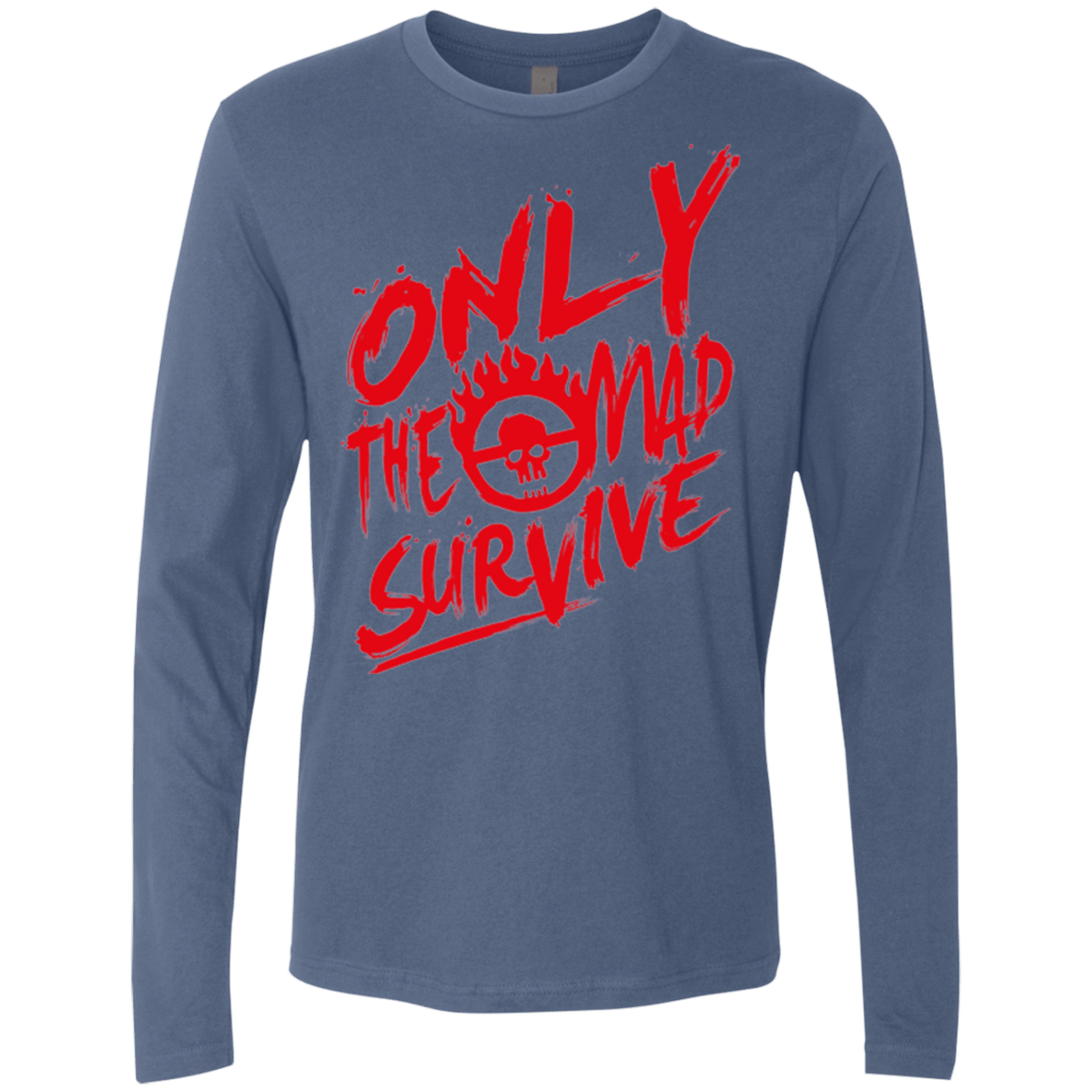 T-Shirts Indigo / Small Only The Mad Red Men's Premium Long Sleeve