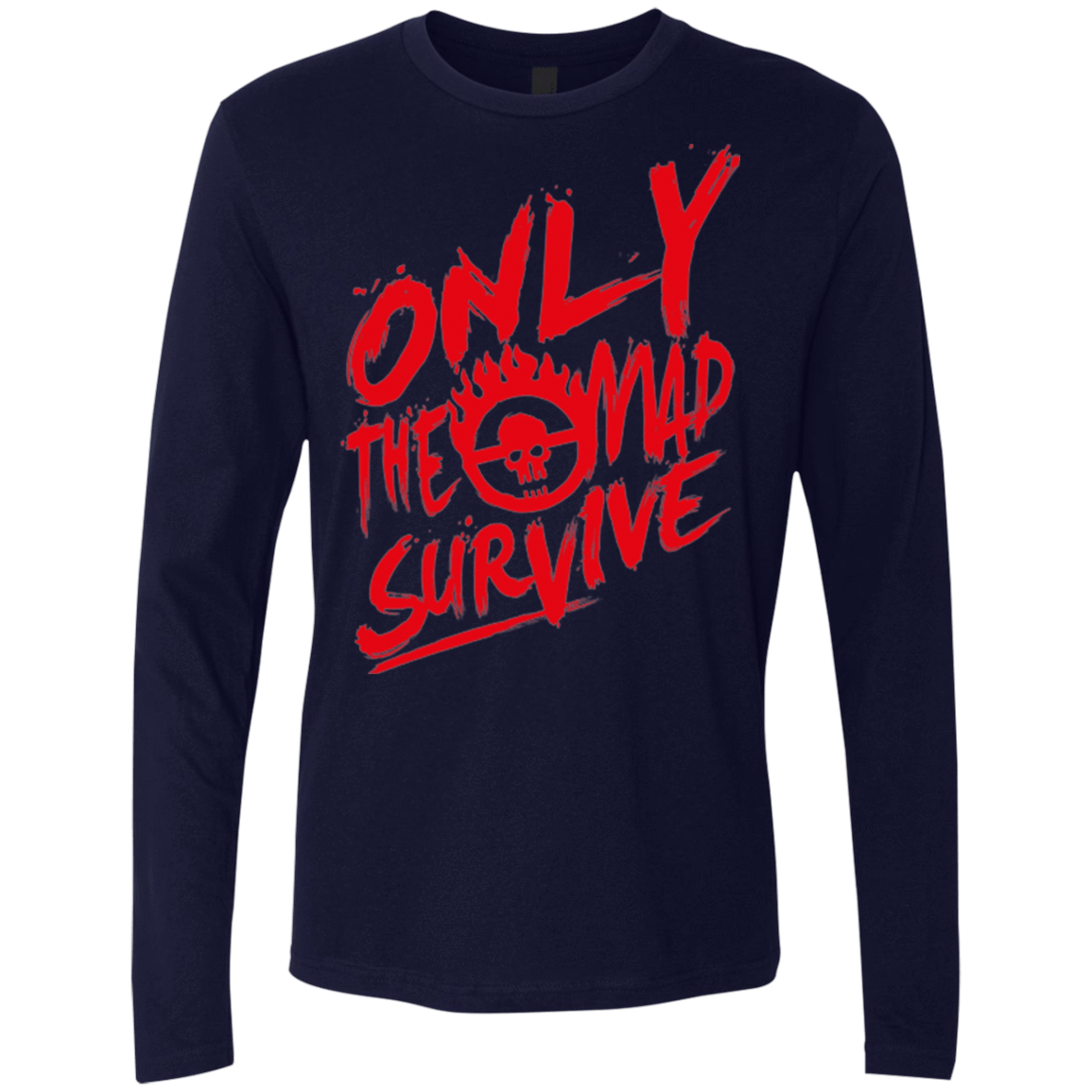 T-Shirts Midnight Navy / Small Only The Mad Red Men's Premium Long Sleeve
