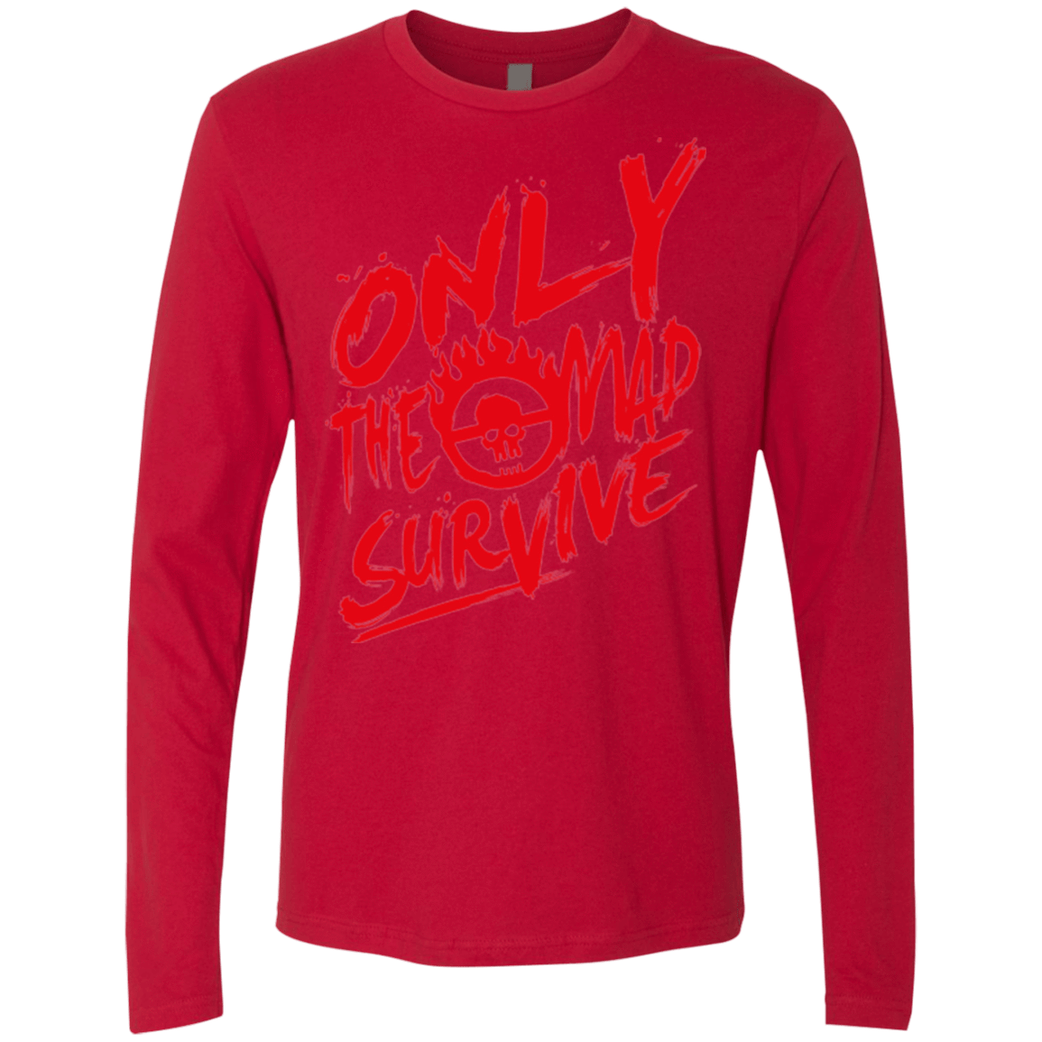 T-Shirts Red / Small Only The Mad Red Men's Premium Long Sleeve