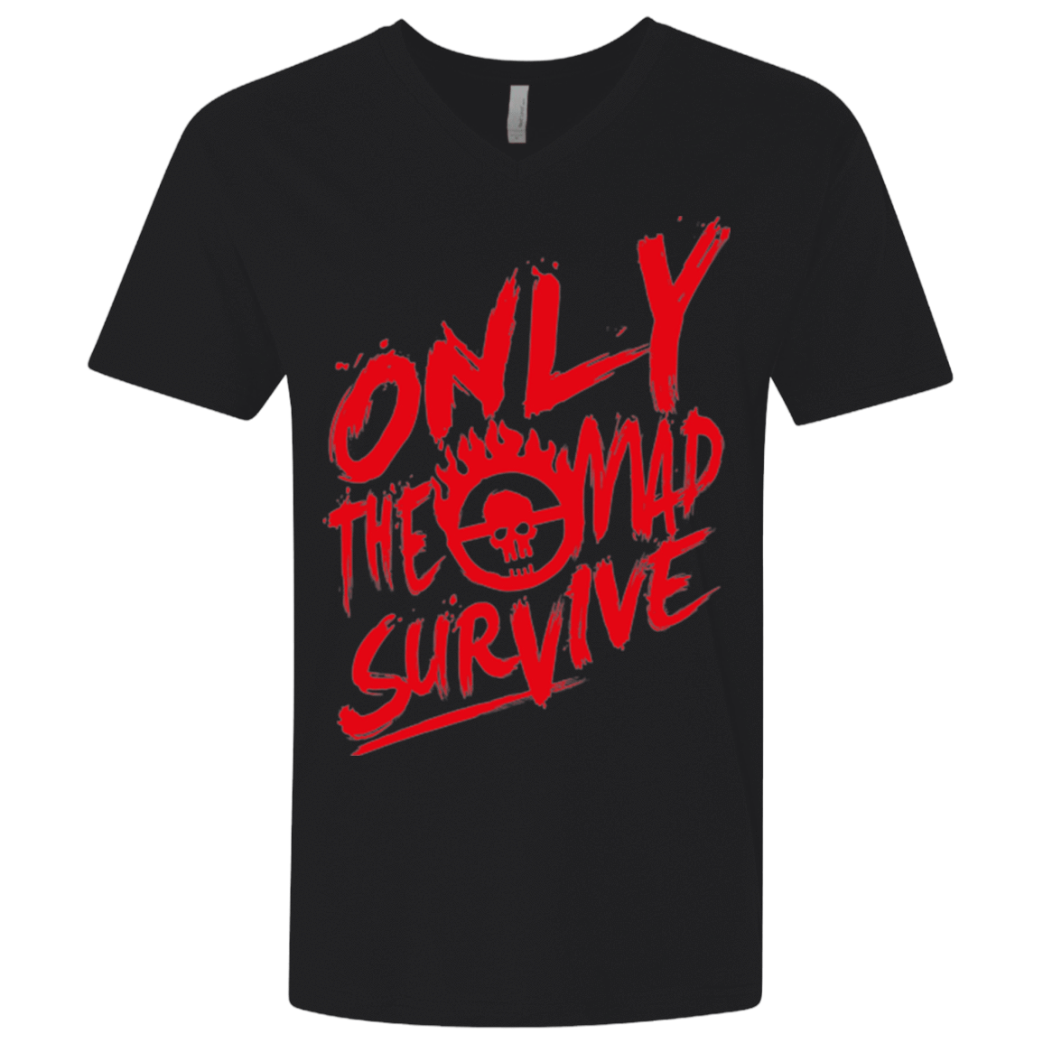 T-Shirts Black / X-Small Only The Mad Red Men's Premium V-Neck