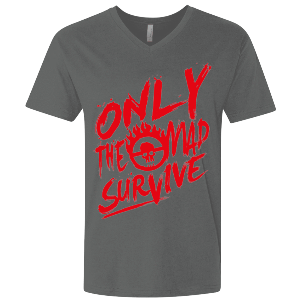 T-Shirts Heavy Metal / X-Small Only The Mad Red Men's Premium V-Neck