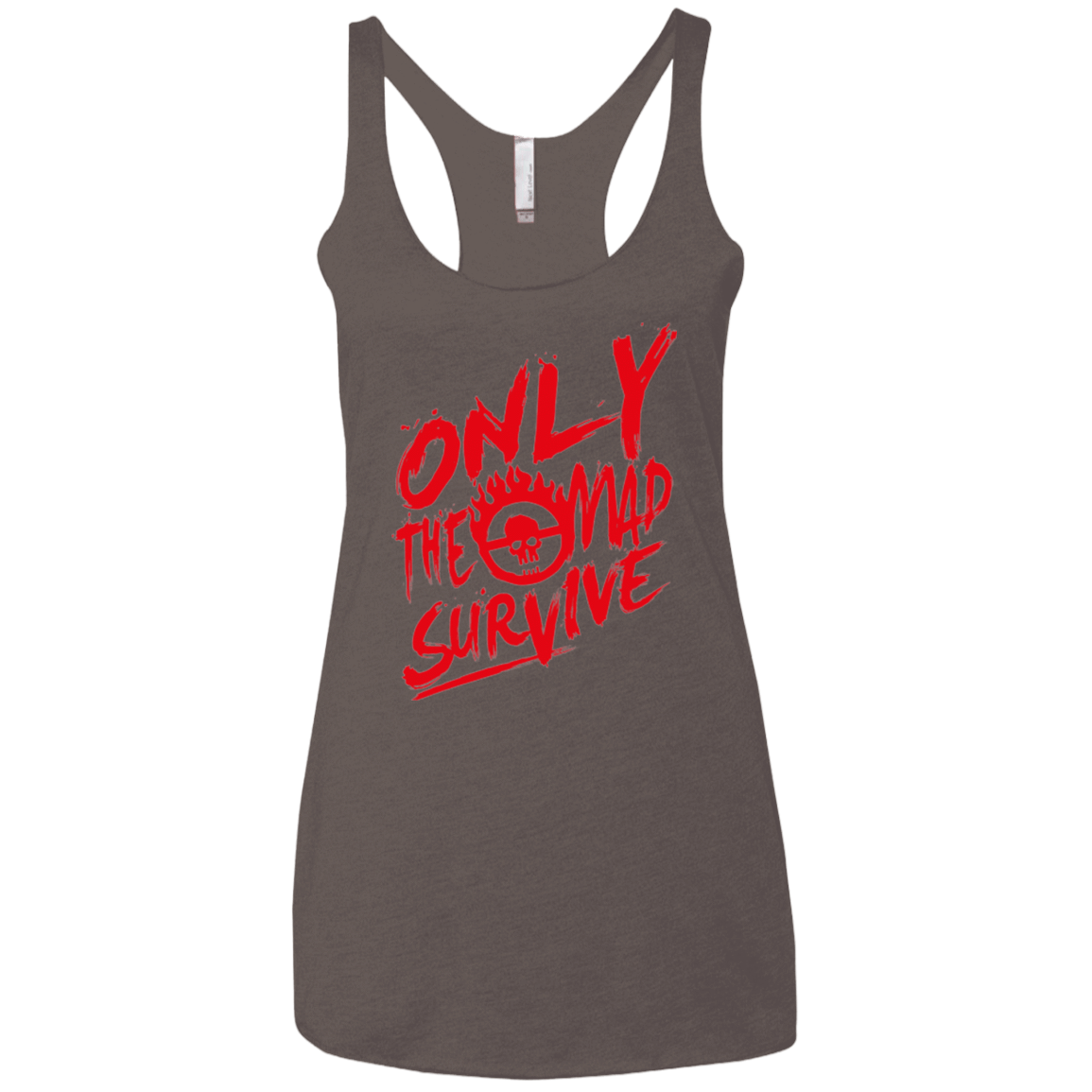 T-Shirts Macchiato / X-Small Only The Mad Red Women's Triblend Racerback Tank