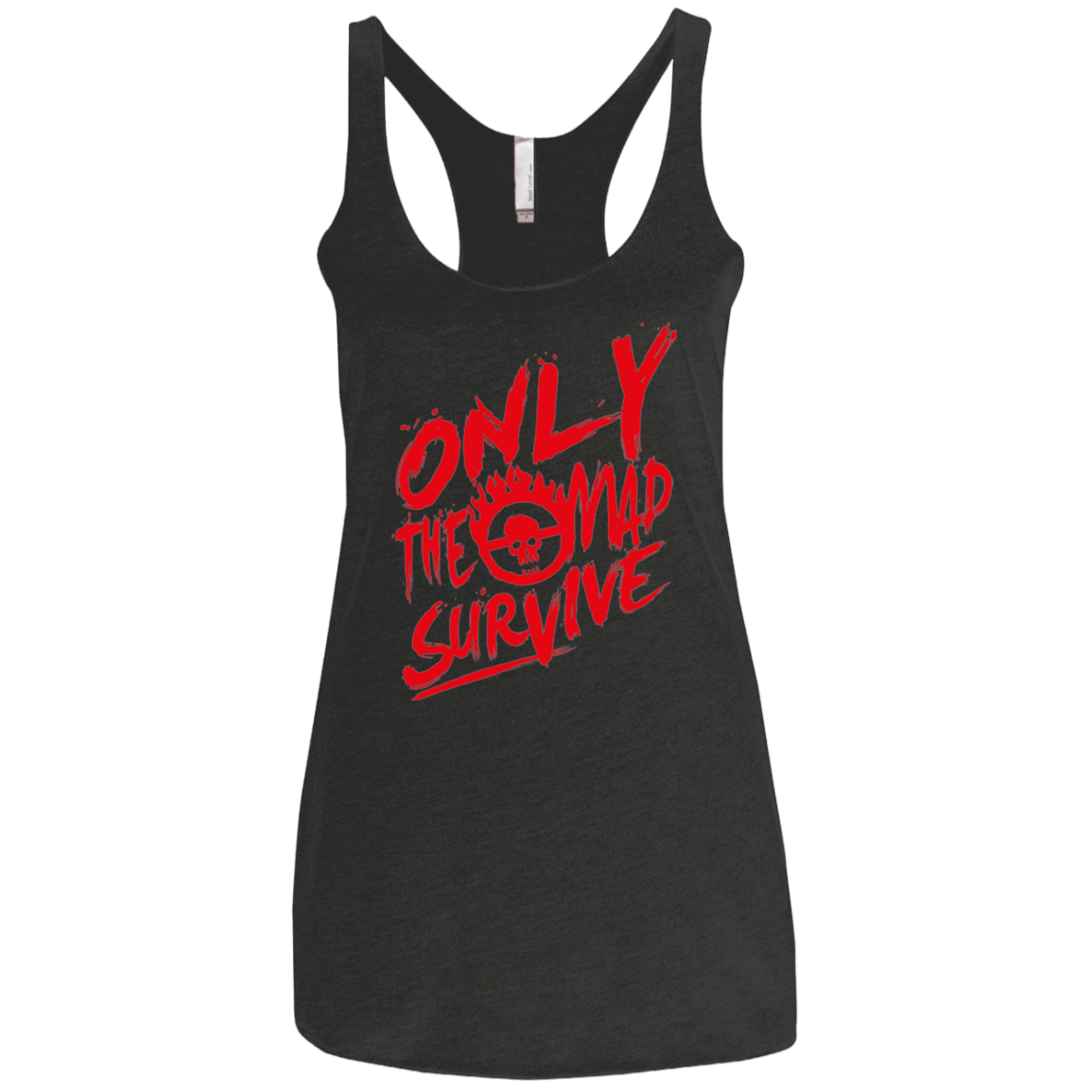 T-Shirts Vintage Black / X-Small Only The Mad Red Women's Triblend Racerback Tank