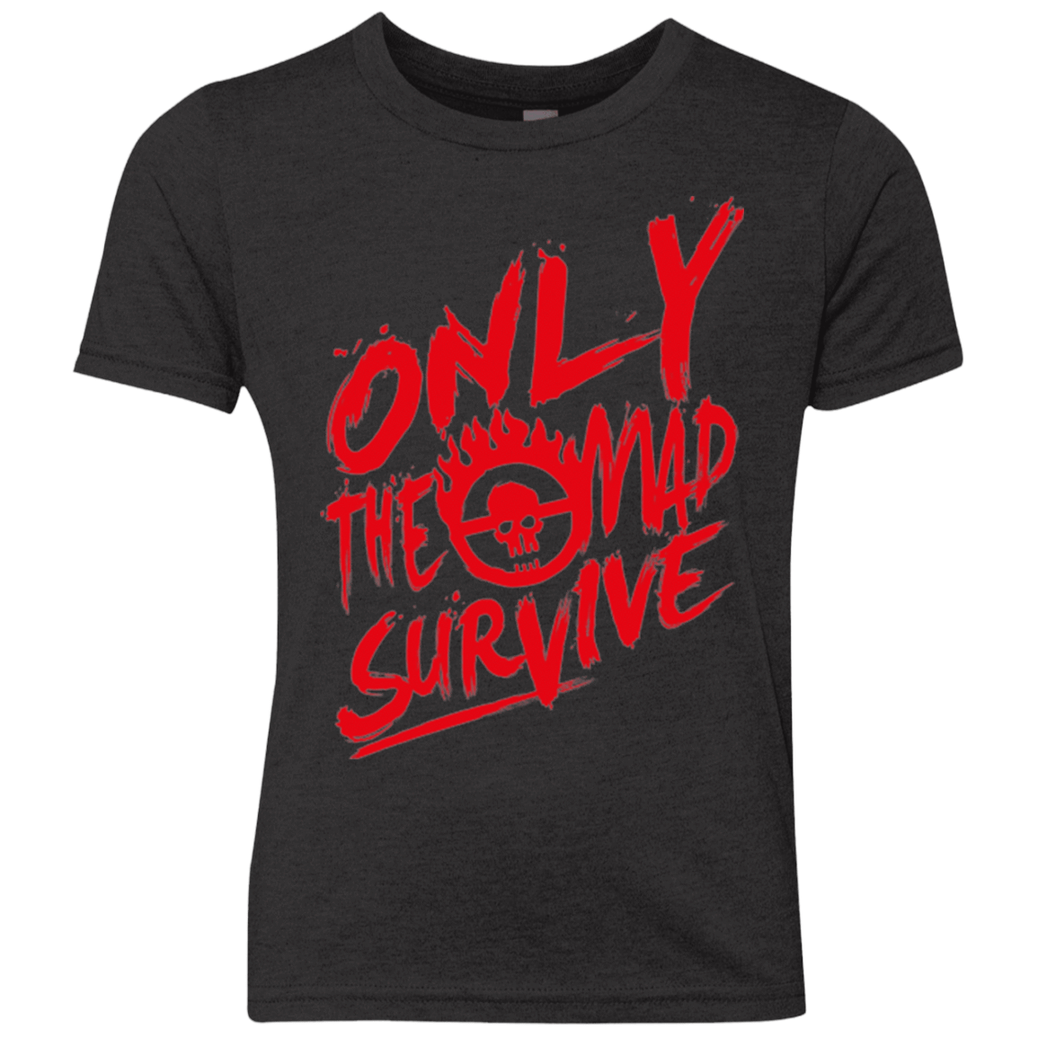 T-Shirts Vintage Black / YXS Only The Mad Red Youth Triblend T-Shirt