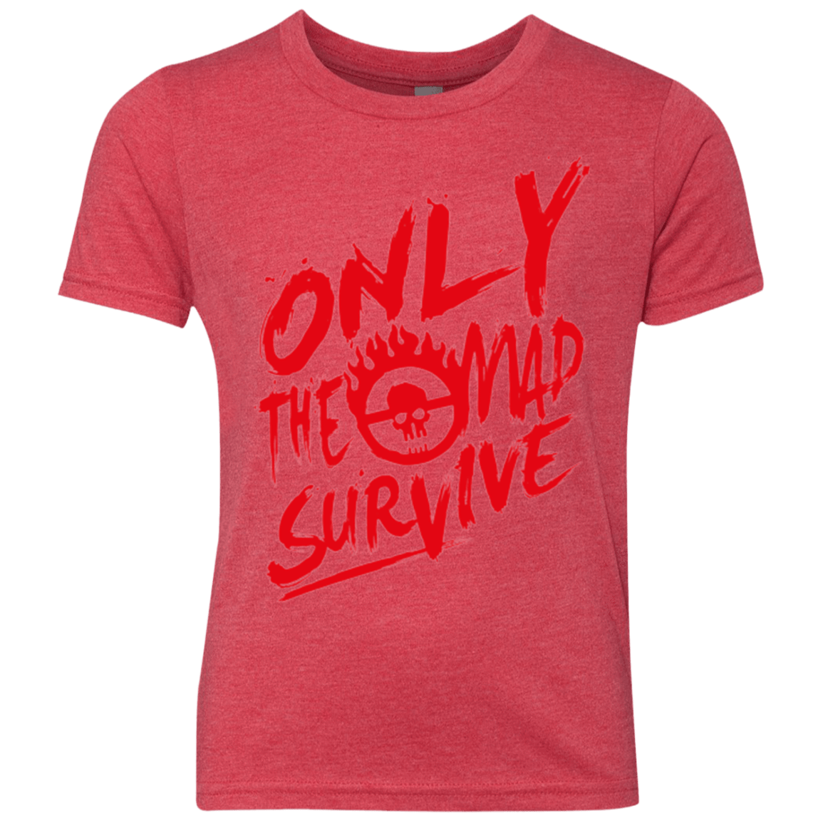 T-Shirts Vintage Red / YXS Only The Mad Red Youth Triblend T-Shirt