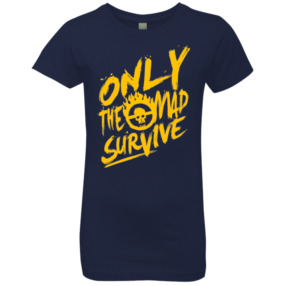 T-Shirts Midnight Navy / YXS Only The Mad Yellow Girls Premium T-Shirt