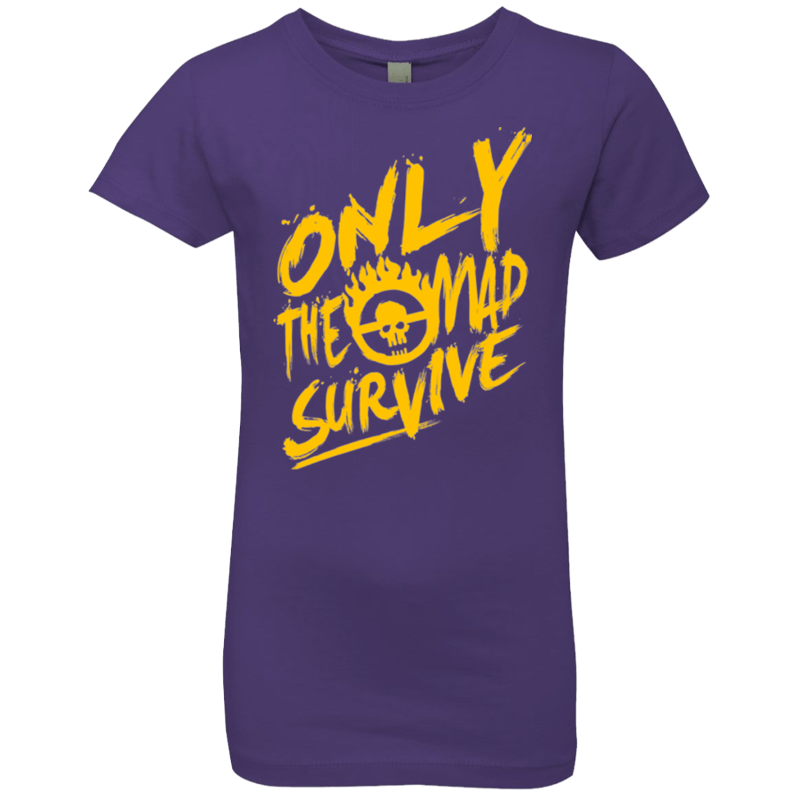 T-Shirts Purple Rush / YXS Only The Mad Yellow Girls Premium T-Shirt
