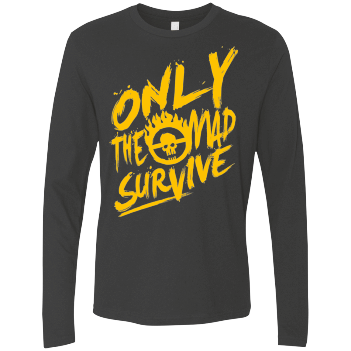 T-Shirts Heavy Metal / Small Only The Mad Yellow Men's Premium Long Sleeve