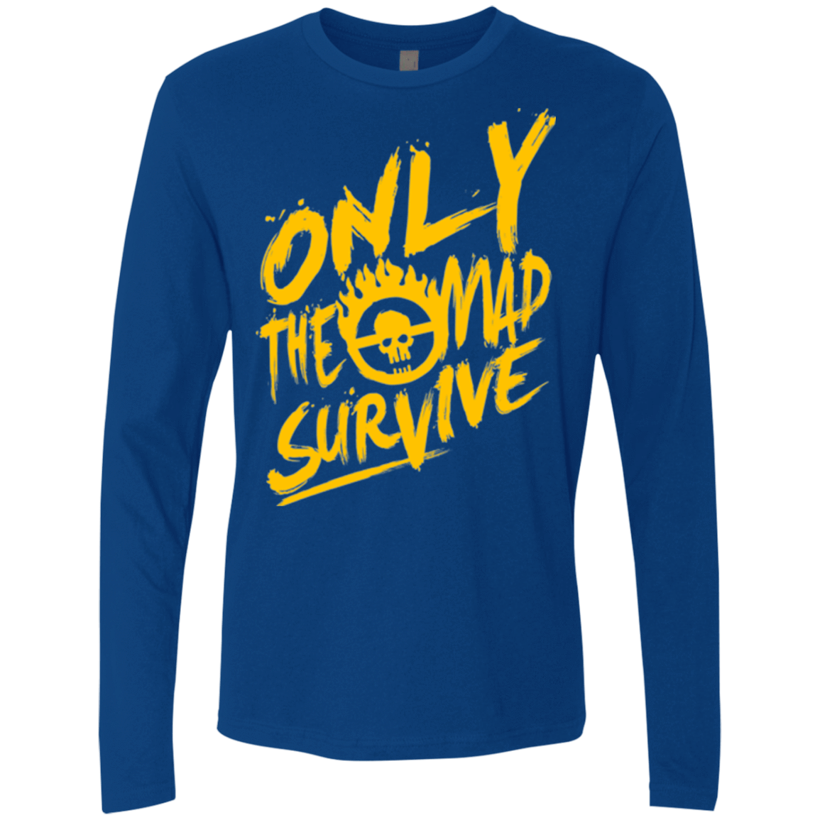 T-Shirts Royal / Small Only The Mad Yellow Men's Premium Long Sleeve