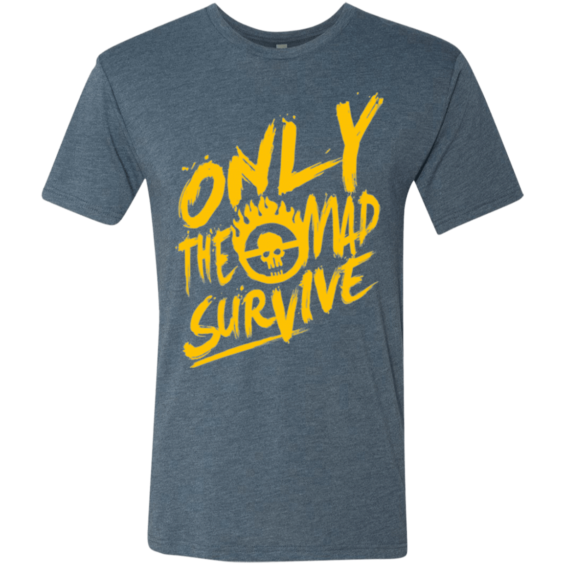 T-Shirts Indigo / Small Only The Mad Yellow Men's Triblend T-Shirt
