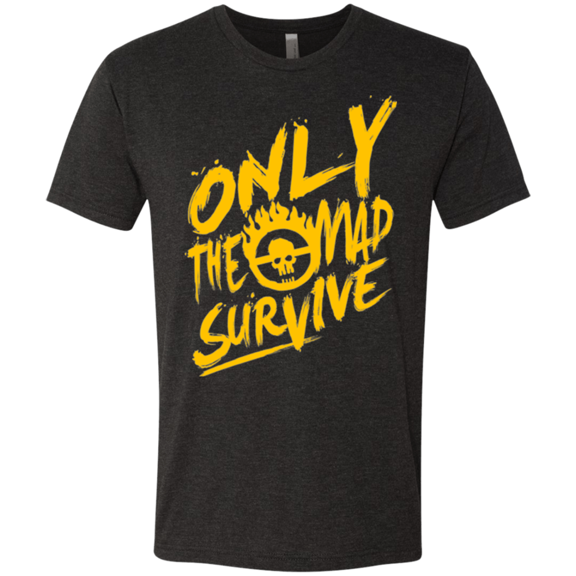 T-Shirts Vintage Black / Small Only The Mad Yellow Men's Triblend T-Shirt