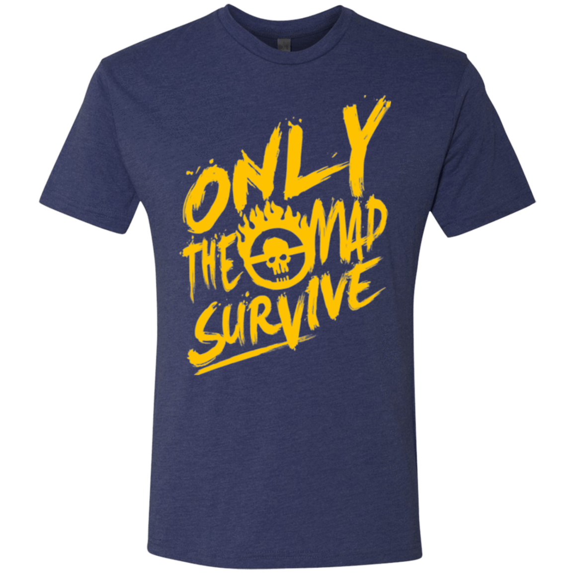 T-Shirts Vintage Navy / Small Only The Mad Yellow Men's Triblend T-Shirt