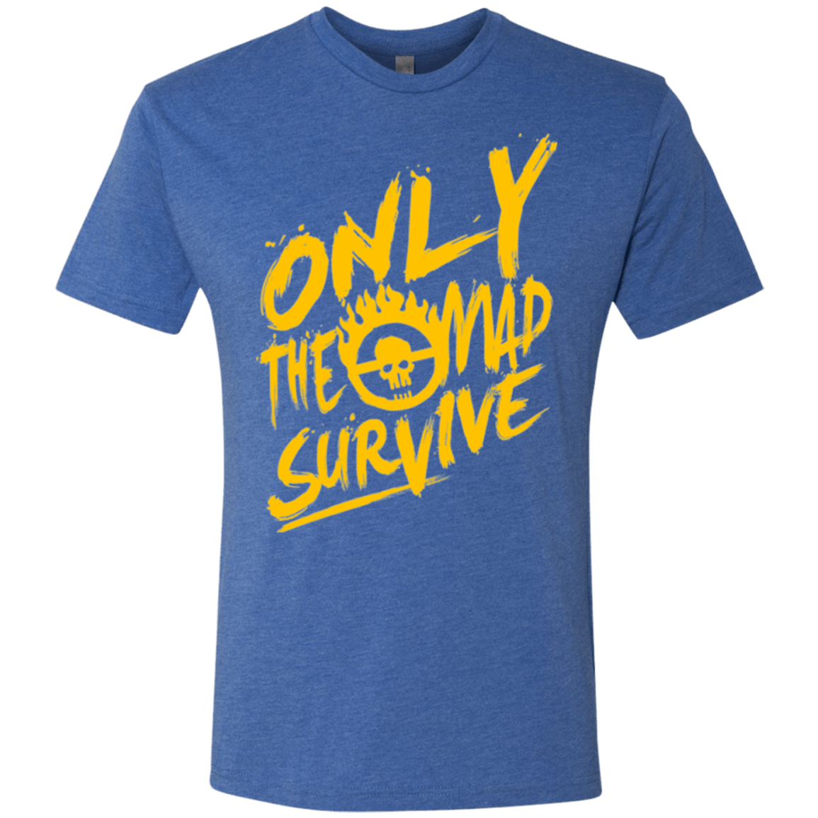 T-Shirts Vintage Royal / Small Only The Mad Yellow Men's Triblend T-Shirt