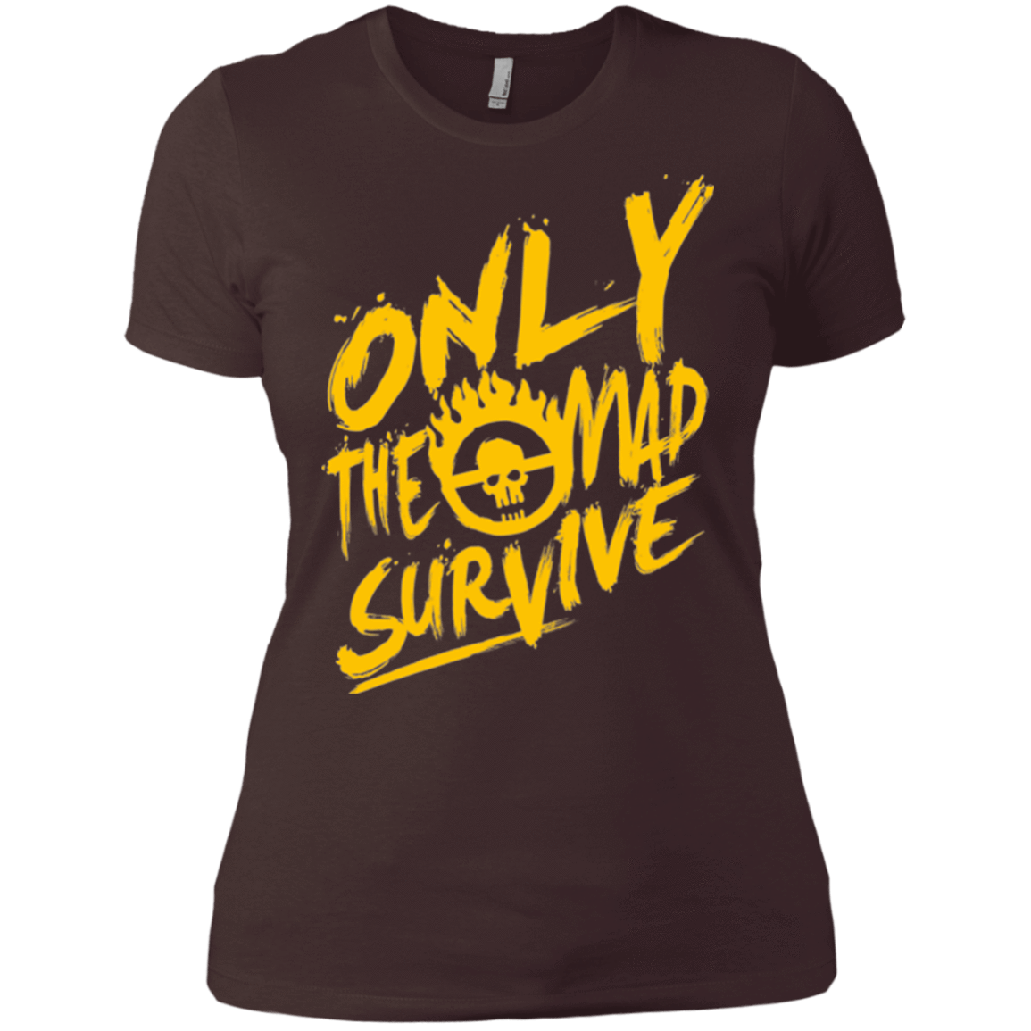 T-Shirts Dark Chocolate / X-Small Only The Mad Yellow Women's Premium T-Shirt