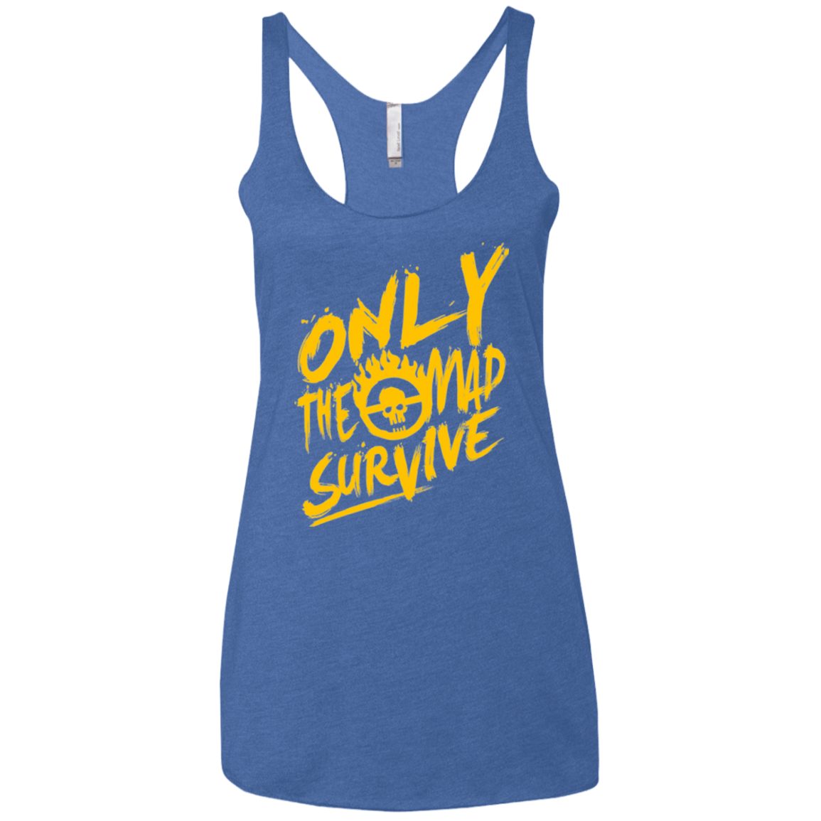 T-Shirts Vintage Royal / X-Small Only The Mad Yellow Women's Triblend Racerback Tank