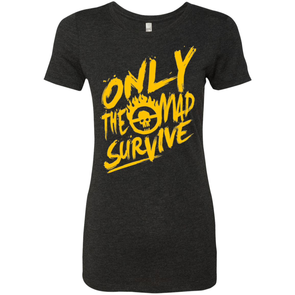 T-Shirts Vintage Black / Small Only The Mad Yellow Women's Triblend T-Shirt