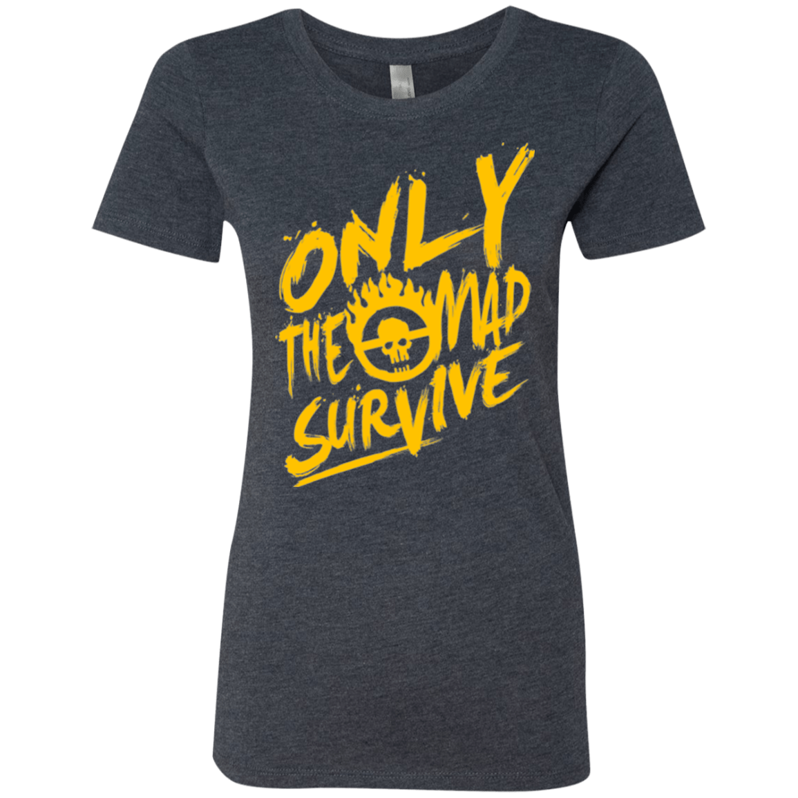 T-Shirts Vintage Navy / Small Only The Mad Yellow Women's Triblend T-Shirt