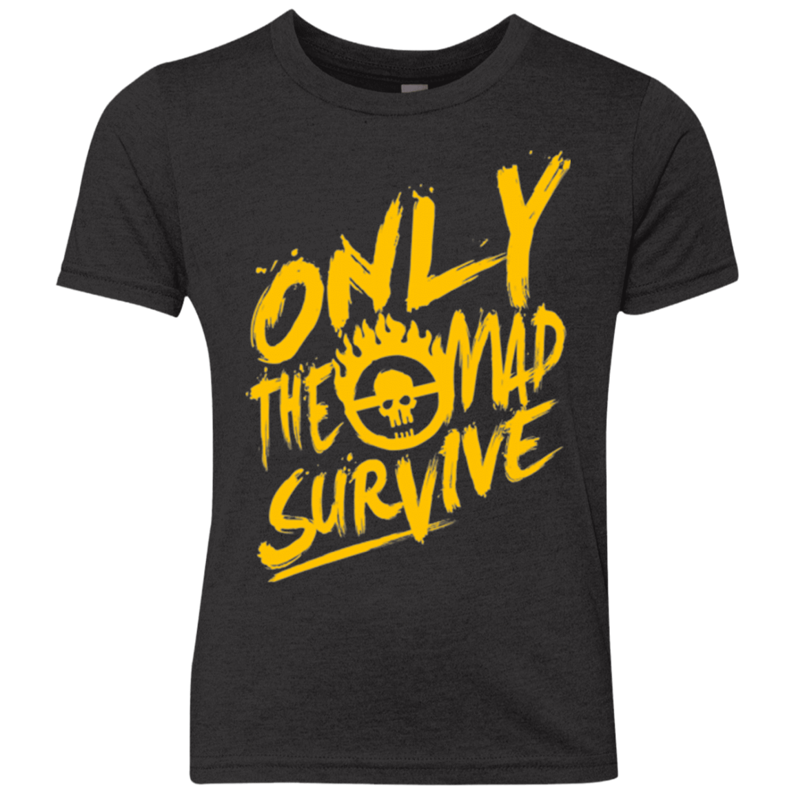 T-Shirts Vintage Black / YXS Only The Mad Yellow Youth Triblend T-Shirt