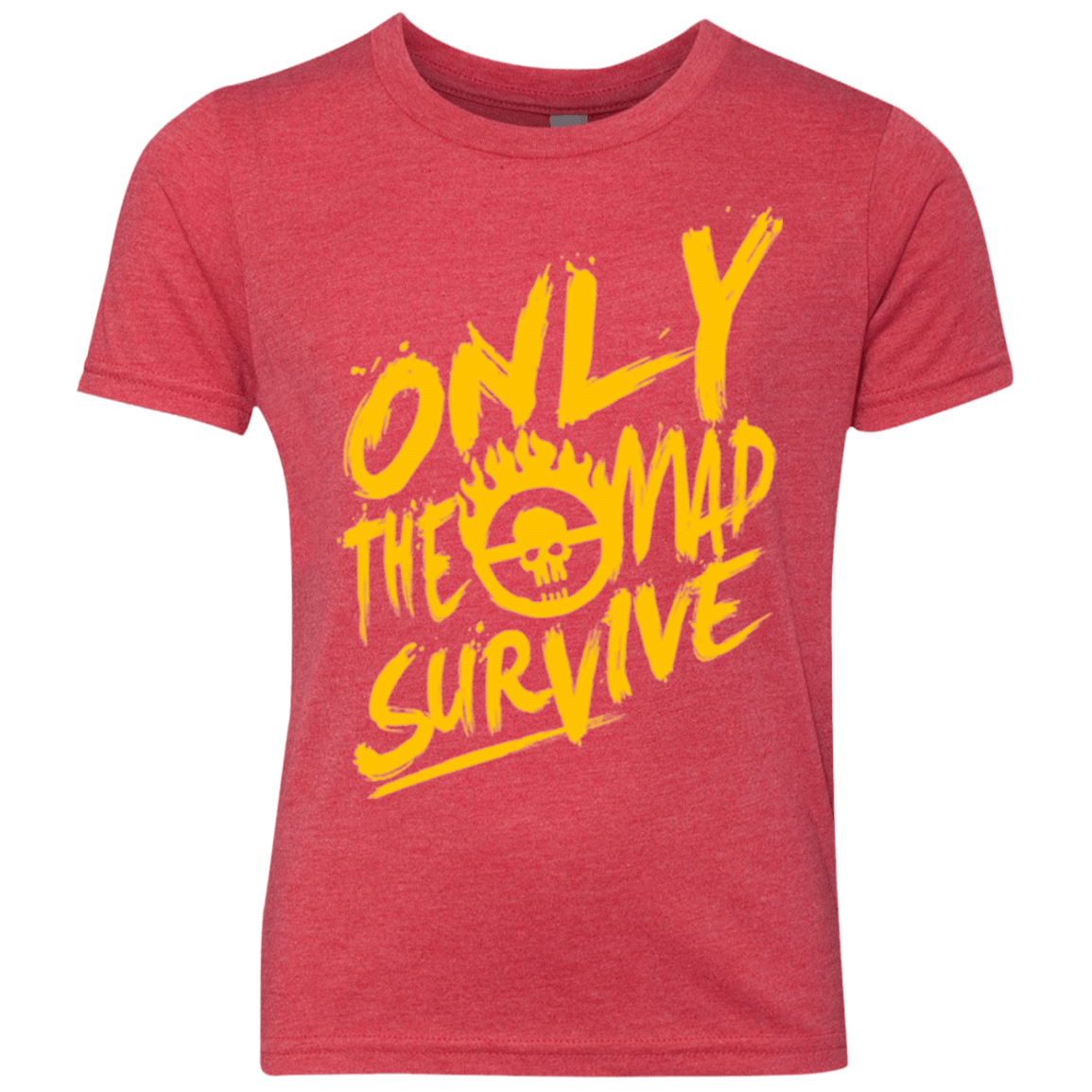 T-Shirts Vintage Red / YXS Only The Mad Yellow Youth Triblend T-Shirt