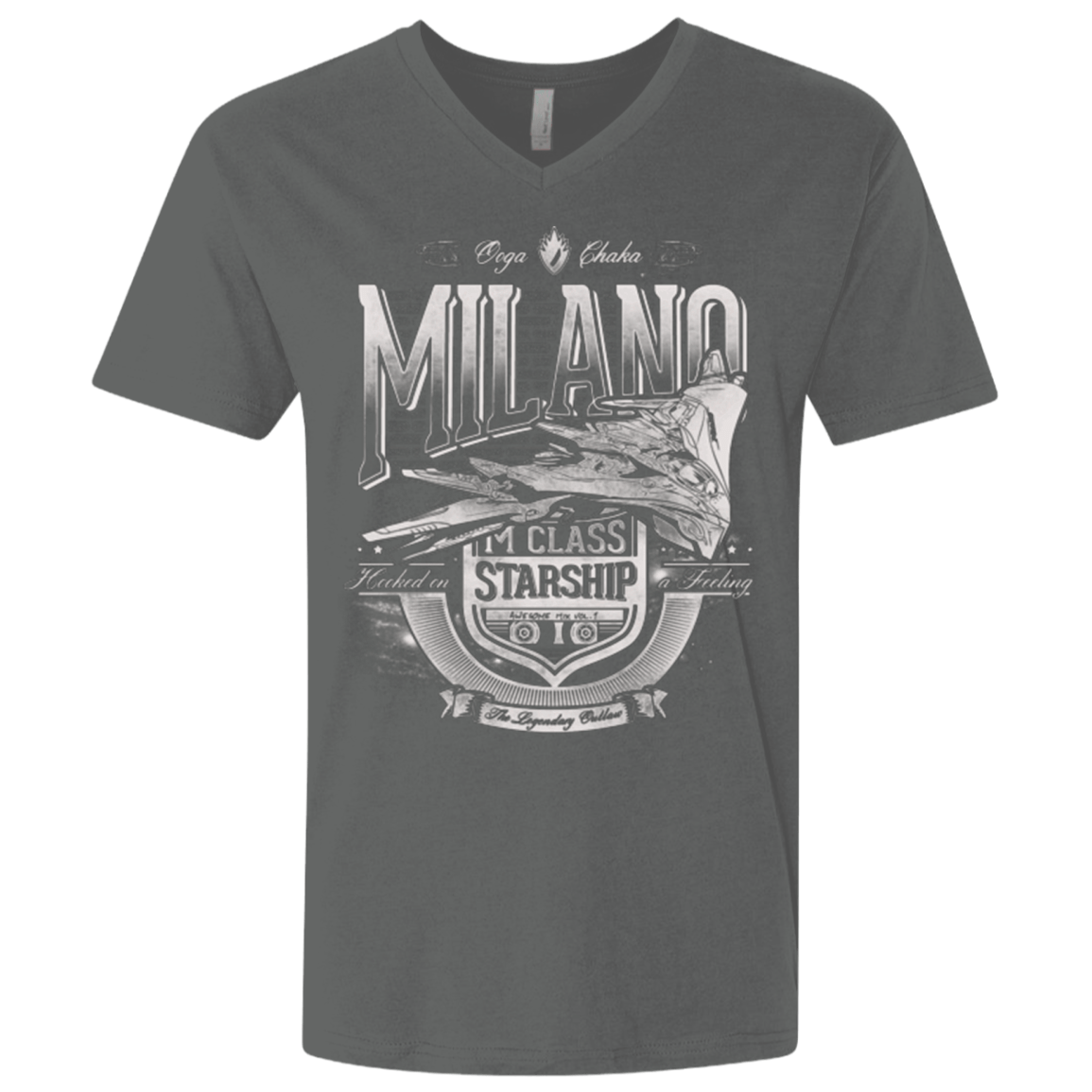 T-Shirts Heavy Metal / X-Small Ooga Chaka Men's Premium V-Neck