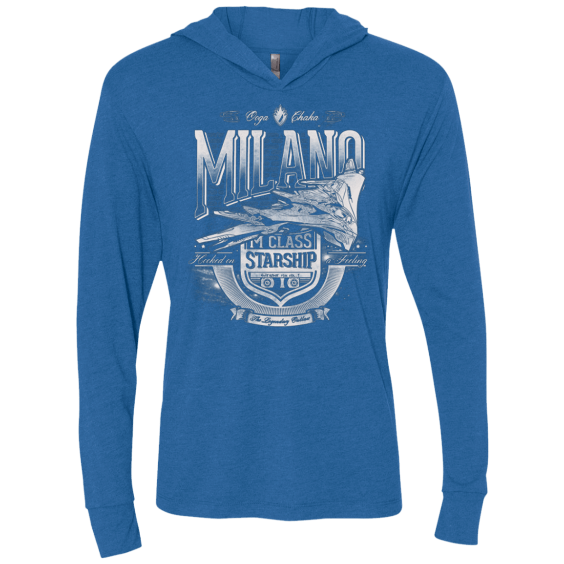 T-Shirts Vintage Royal / X-Small Ooga Chaka Triblend Long Sleeve Hoodie Tee