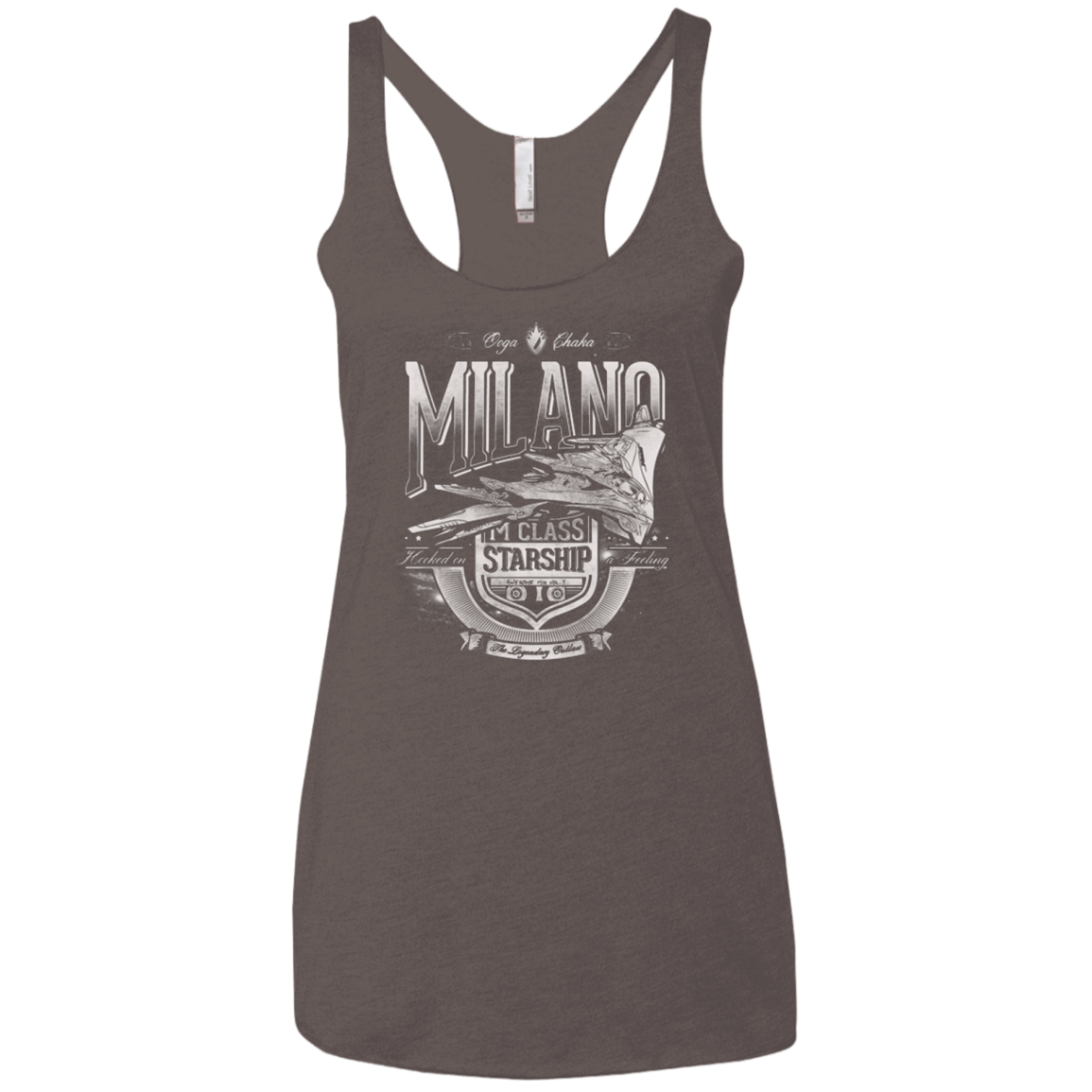 T-Shirts Macchiato / X-Small Ooga Chaka Women's Triblend Racerback Tank