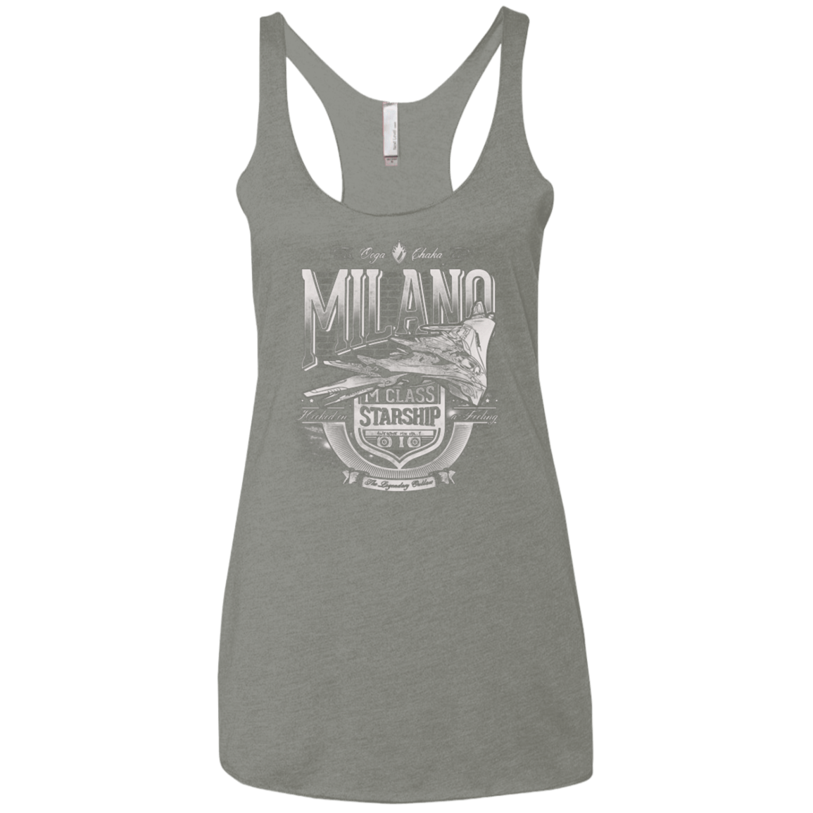 T-Shirts Venetian Grey / X-Small Ooga Chaka Women's Triblend Racerback Tank