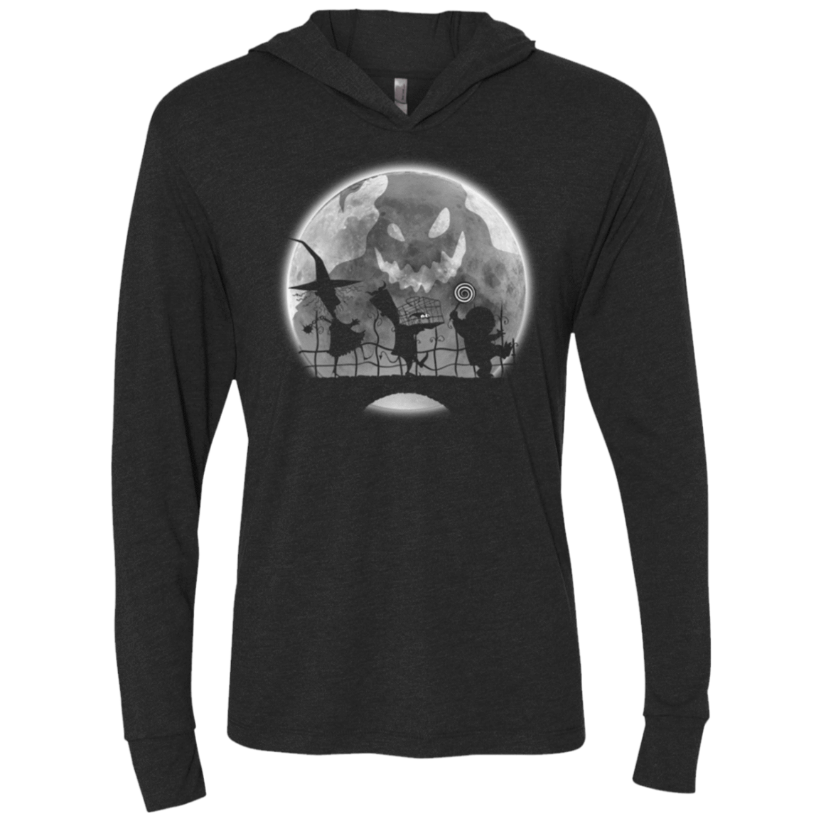 T-Shirts Vintage Black / X-Small Oogie bogie boys Triblend Long Sleeve Hoodie Tee