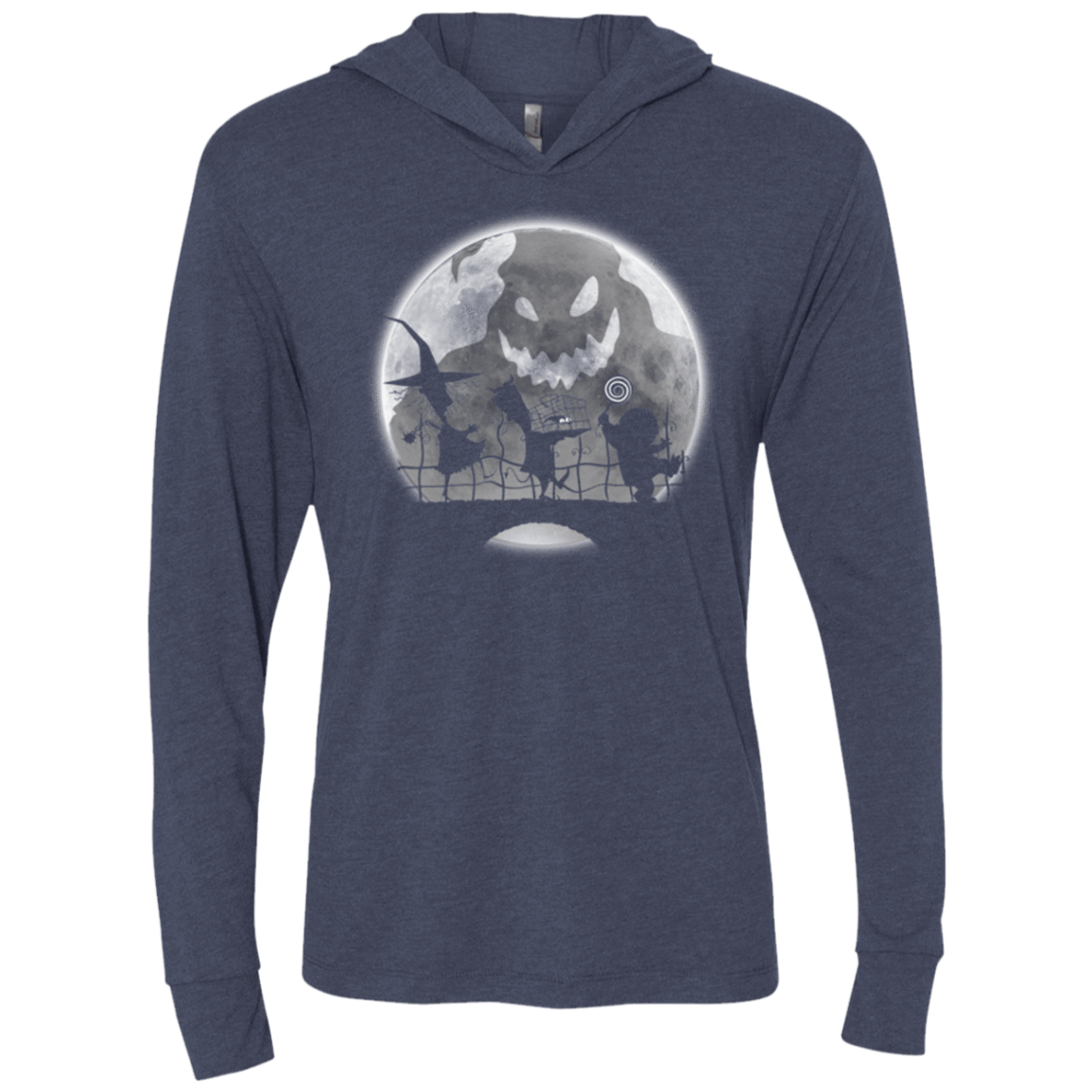 T-Shirts Vintage Navy / X-Small Oogie bogie boys Triblend Long Sleeve Hoodie Tee