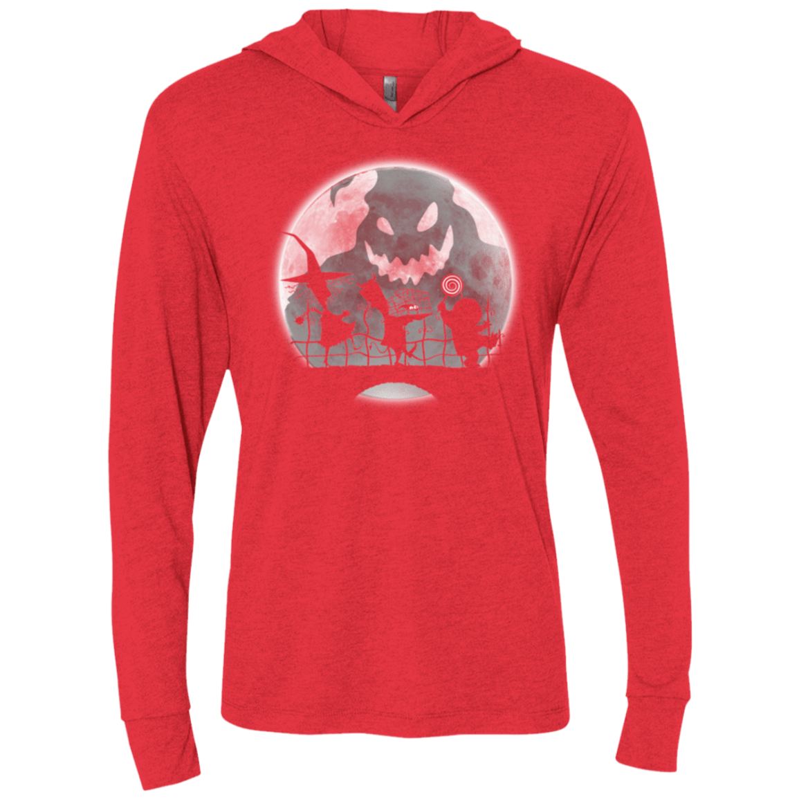 T-Shirts Vintage Red / X-Small Oogie bogie boys Triblend Long Sleeve Hoodie Tee