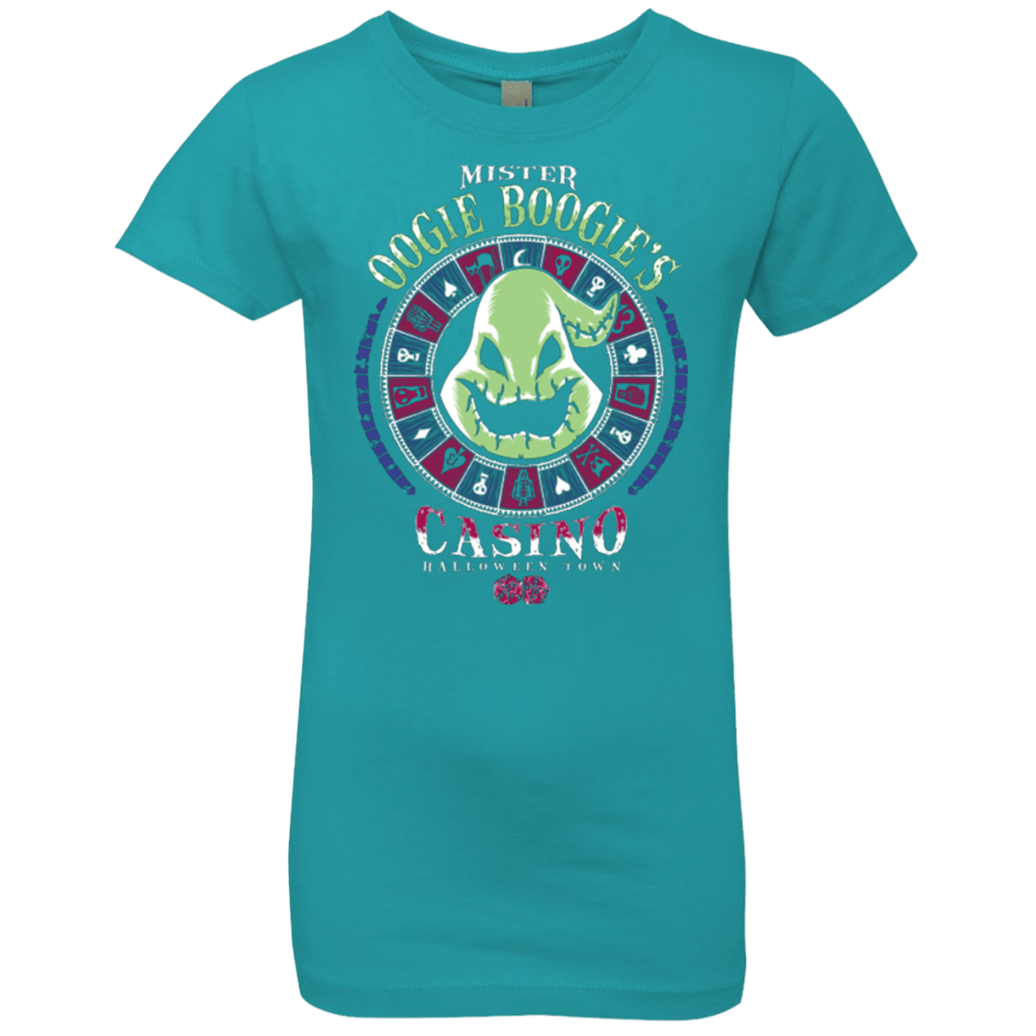 T-Shirts Tahiti Blue / YXS Oogies Casino Girls Premium T-Shirt