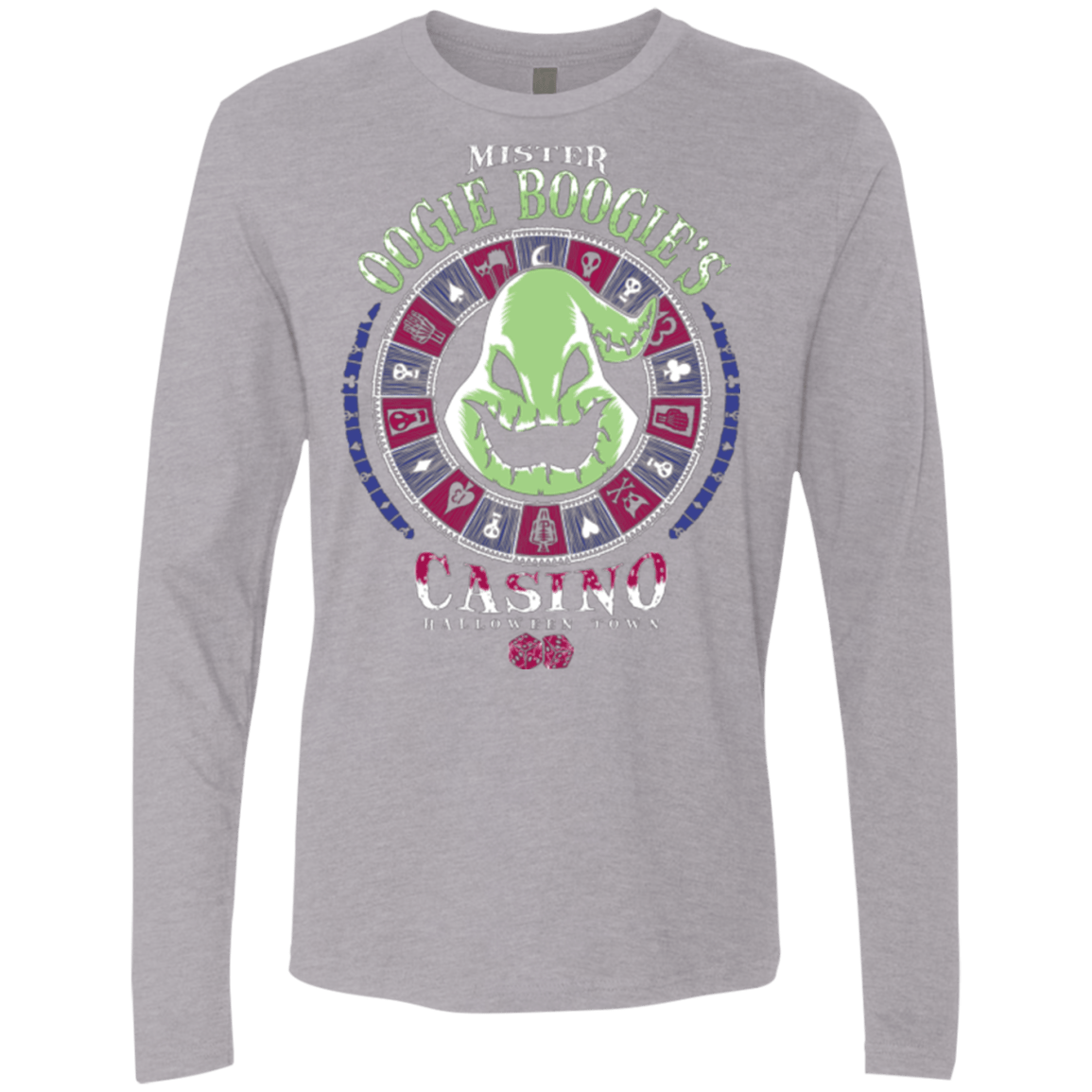 T-Shirts Heather Grey / Small Oogies Casino Men's Premium Long Sleeve