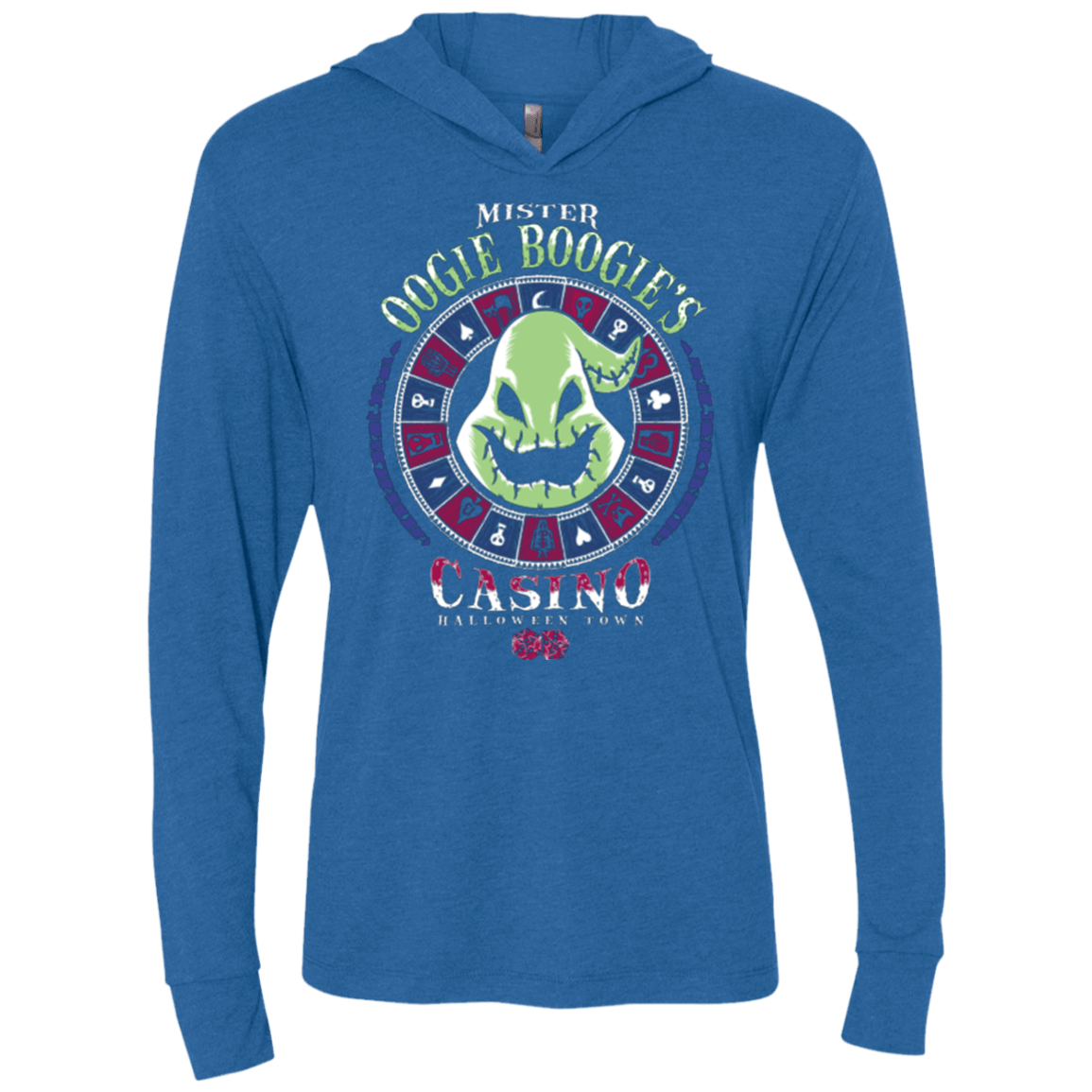 T-Shirts Vintage Royal / X-Small Oogies Casino Triblend Long Sleeve Hoodie Tee