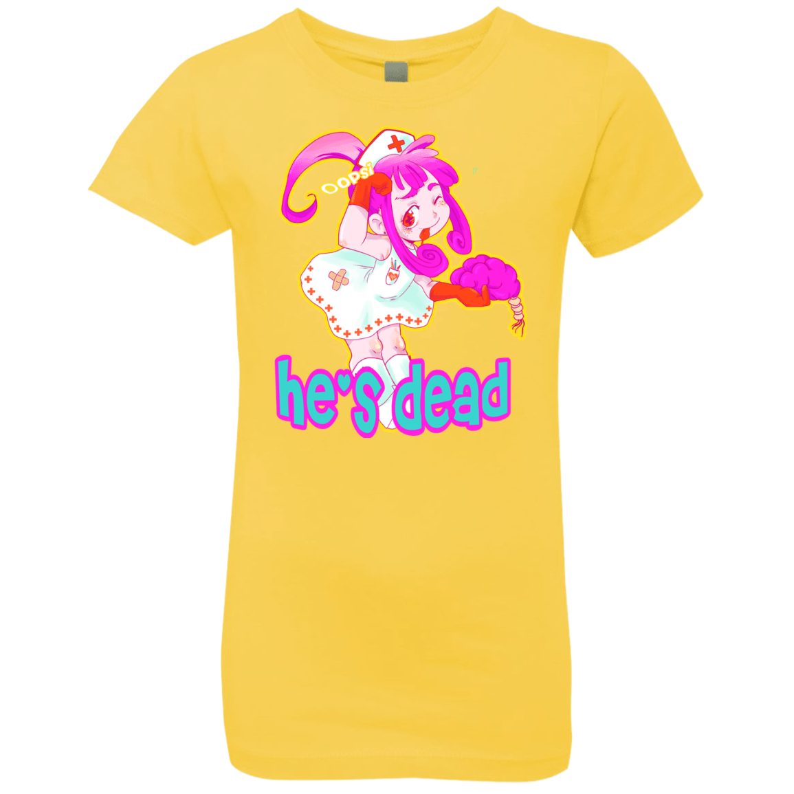 T-Shirts Vibrant Yellow / YXS Oopsi Girls Premium T-Shirt
