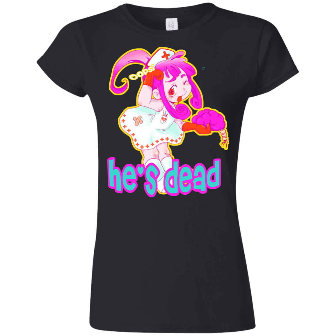 T-Shirts Black / S Oopsi Junior Slimmer-Fit T-Shirt