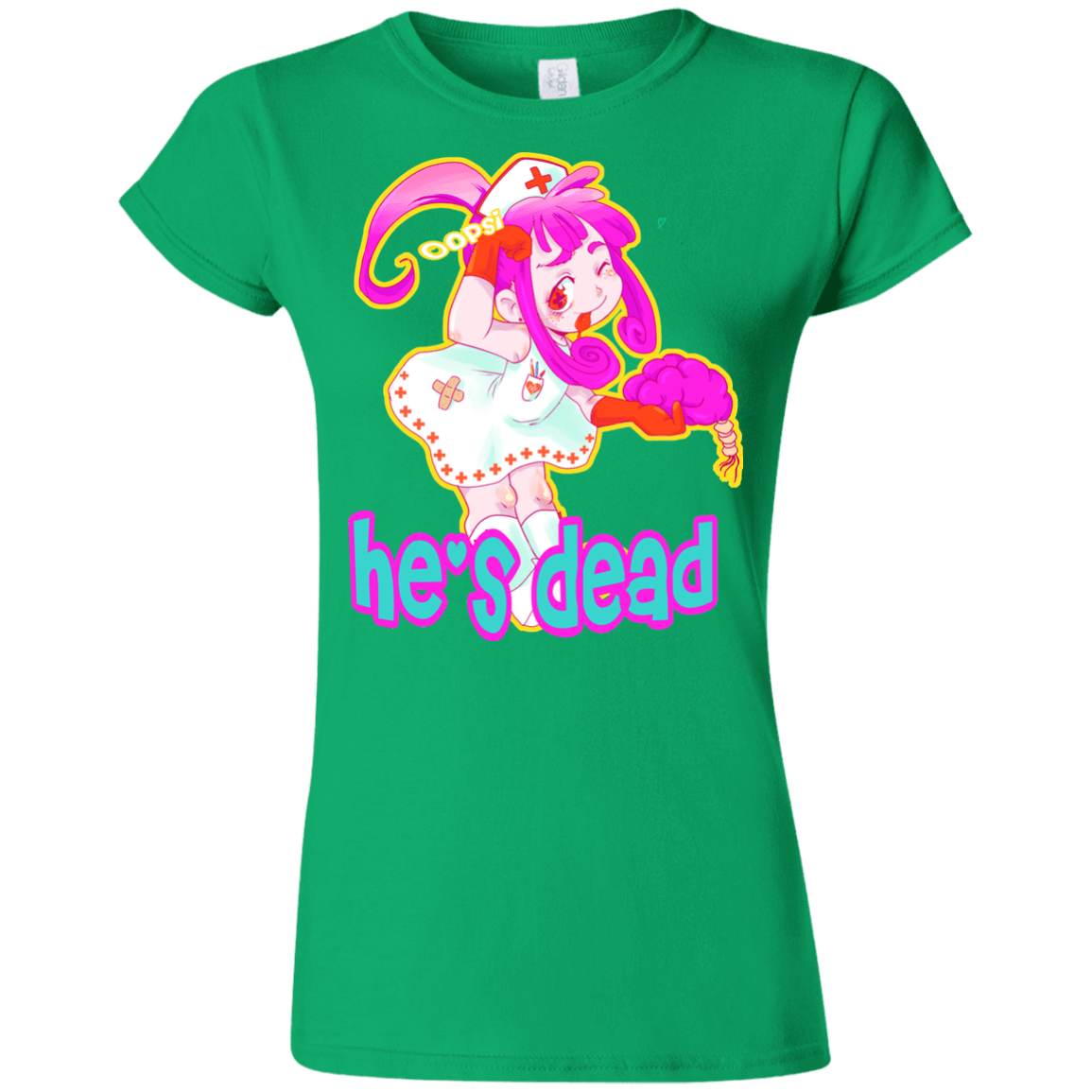 T-Shirts Irish Green / S Oopsi Junior Slimmer-Fit T-Shirt