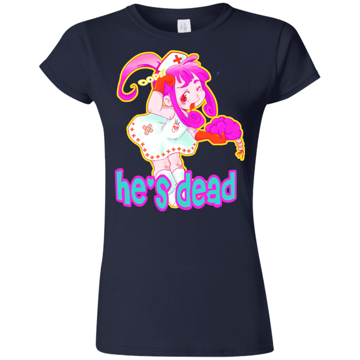 T-Shirts Navy / S Oopsi Junior Slimmer-Fit T-Shirt