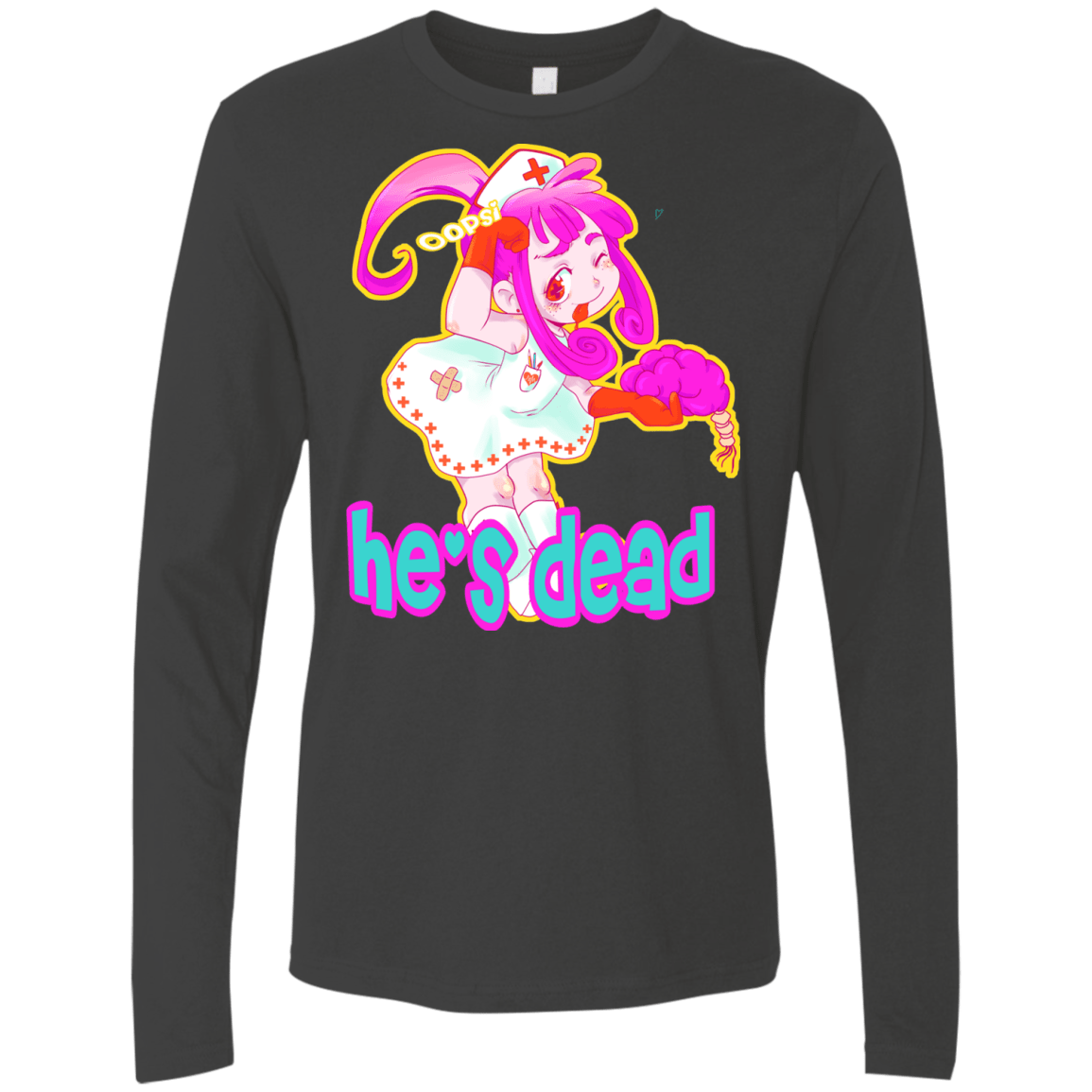 T-Shirts Heavy Metal / S Oopsi Men's Premium Long Sleeve